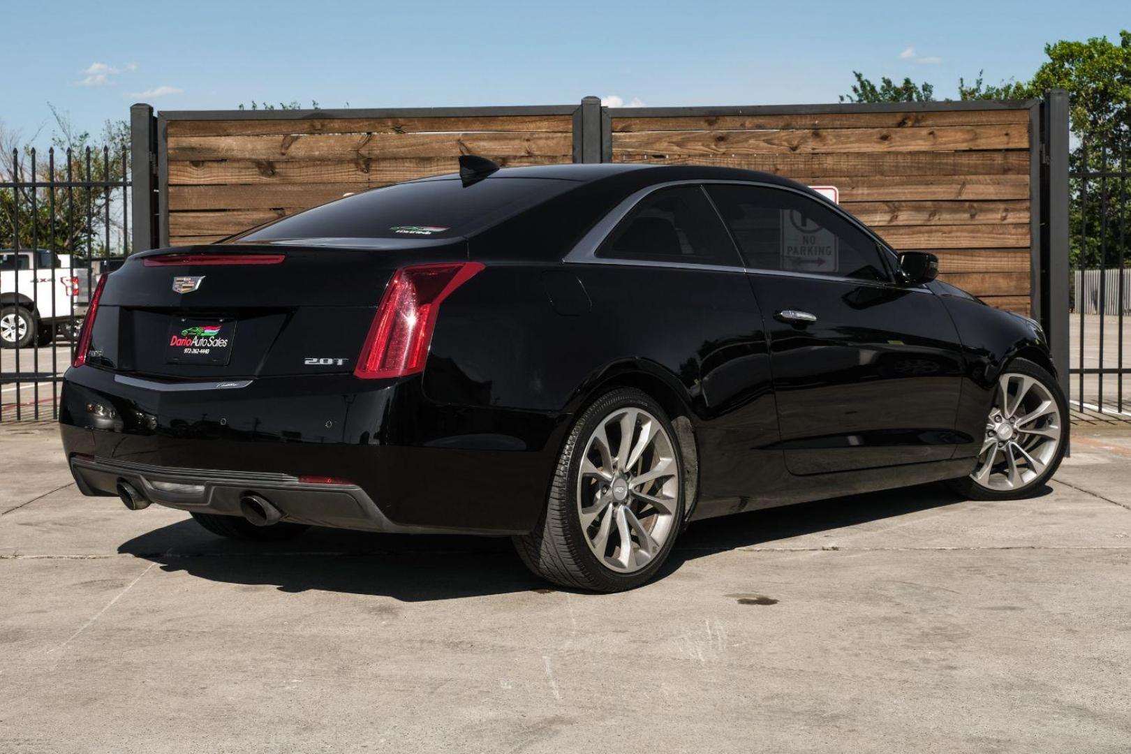 2015 BLACK Cadillac ATS Coupe 2.0L Turbo Premium RWD (1G6AE1RX7F0) with an 2.0L L4 DOHC 16V TURBO engine, located at 2401 E Main St., Grand Prairie, TX, 75050, (972) 262-4440, 32.748981, -96.969643 - Photo#12