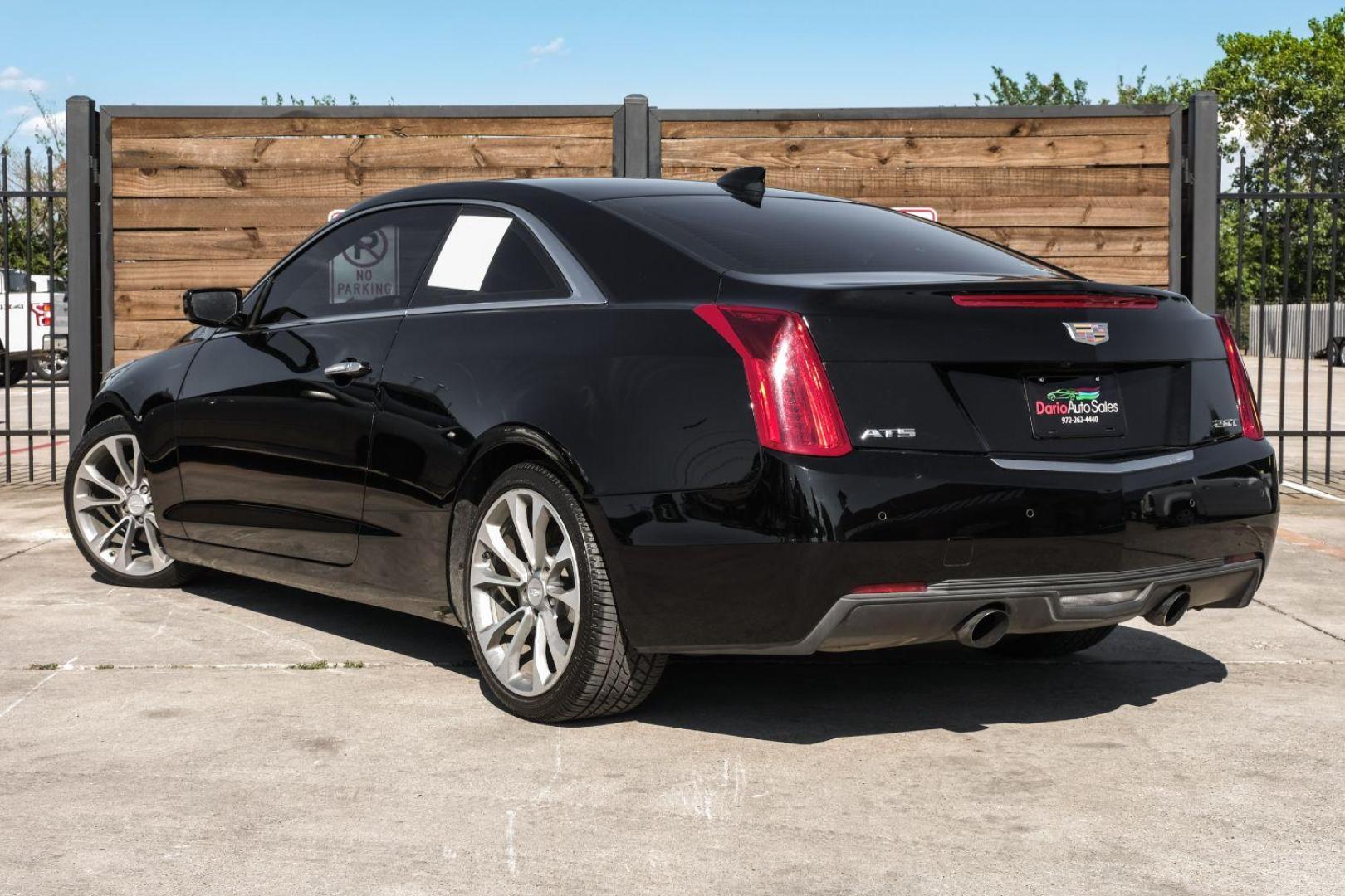 2015 BLACK Cadillac ATS Coupe 2.0L Turbo Premium RWD (1G6AE1RX7F0) with an 2.0L L4 DOHC 16V TURBO engine, located at 2401 E Main St., Grand Prairie, TX, 75050, (972) 262-4440, 32.748981, -96.969643 - Photo#16