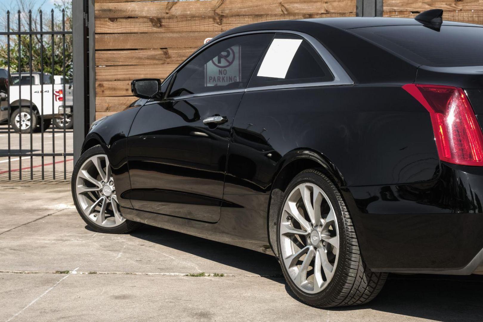 2015 BLACK Cadillac ATS Coupe 2.0L Turbo Premium RWD (1G6AE1RX7F0) with an 2.0L L4 DOHC 16V TURBO engine, located at 2401 E Main St., Grand Prairie, TX, 75050, (972) 262-4440, 32.748981, -96.969643 - Photo#17