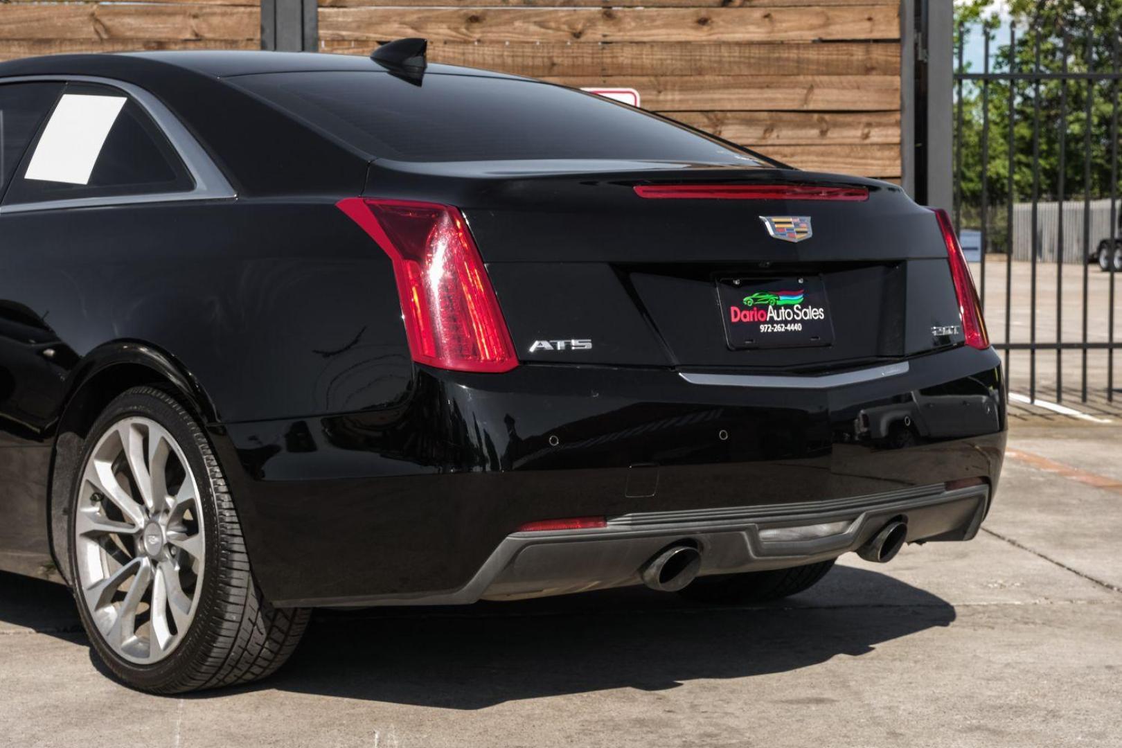 2015 BLACK Cadillac ATS Coupe 2.0L Turbo Premium RWD (1G6AE1RX7F0) with an 2.0L L4 DOHC 16V TURBO engine, located at 2401 E Main St., Grand Prairie, TX, 75050, (972) 262-4440, 32.748981, -96.969643 - Photo#18