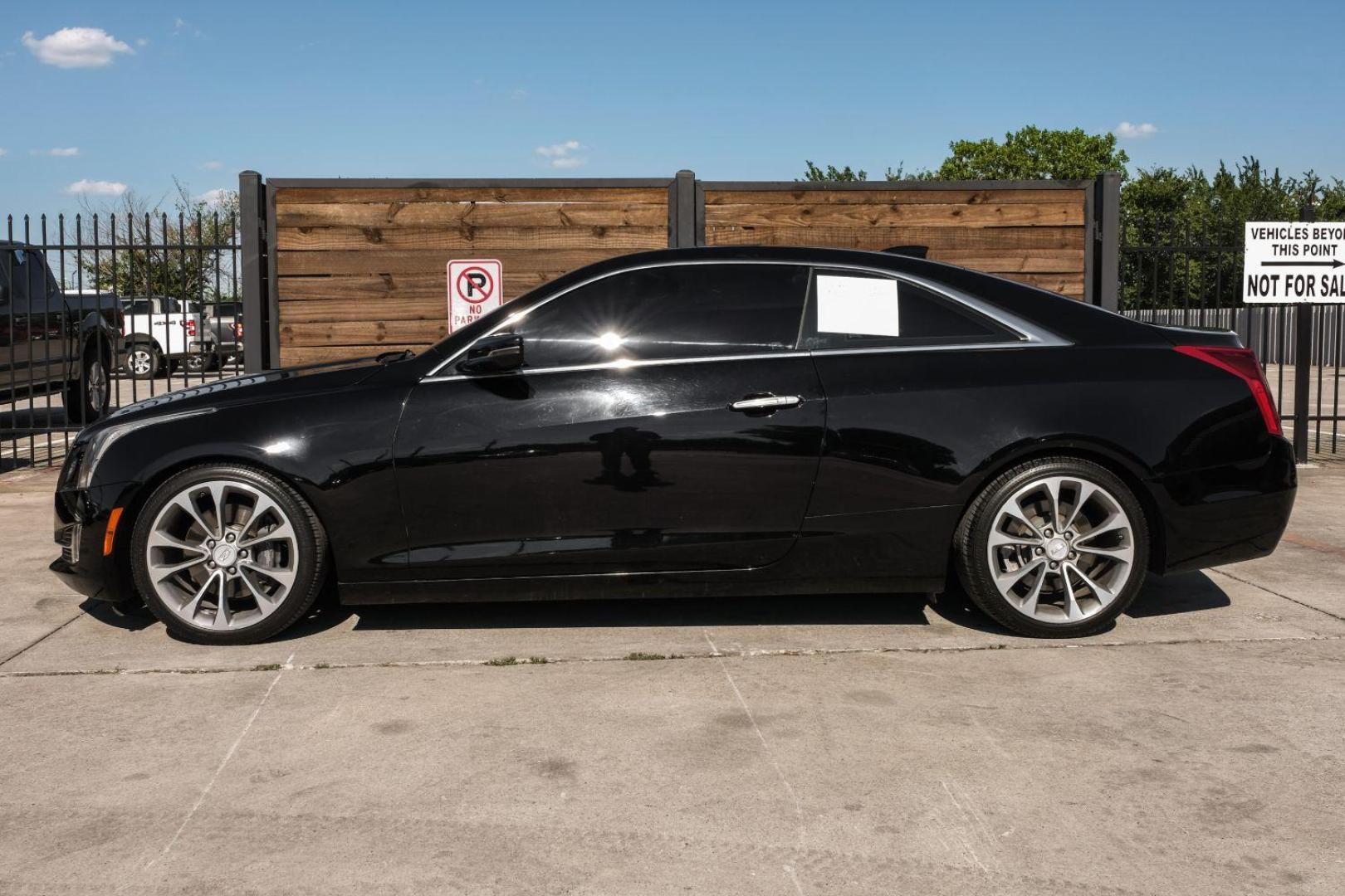 2015 BLACK Cadillac ATS Coupe 2.0L Turbo Premium RWD (1G6AE1RX7F0) with an 2.0L L4 DOHC 16V TURBO engine, located at 2401 E Main St., Grand Prairie, TX, 75050, (972) 262-4440, 32.748981, -96.969643 - Photo#19