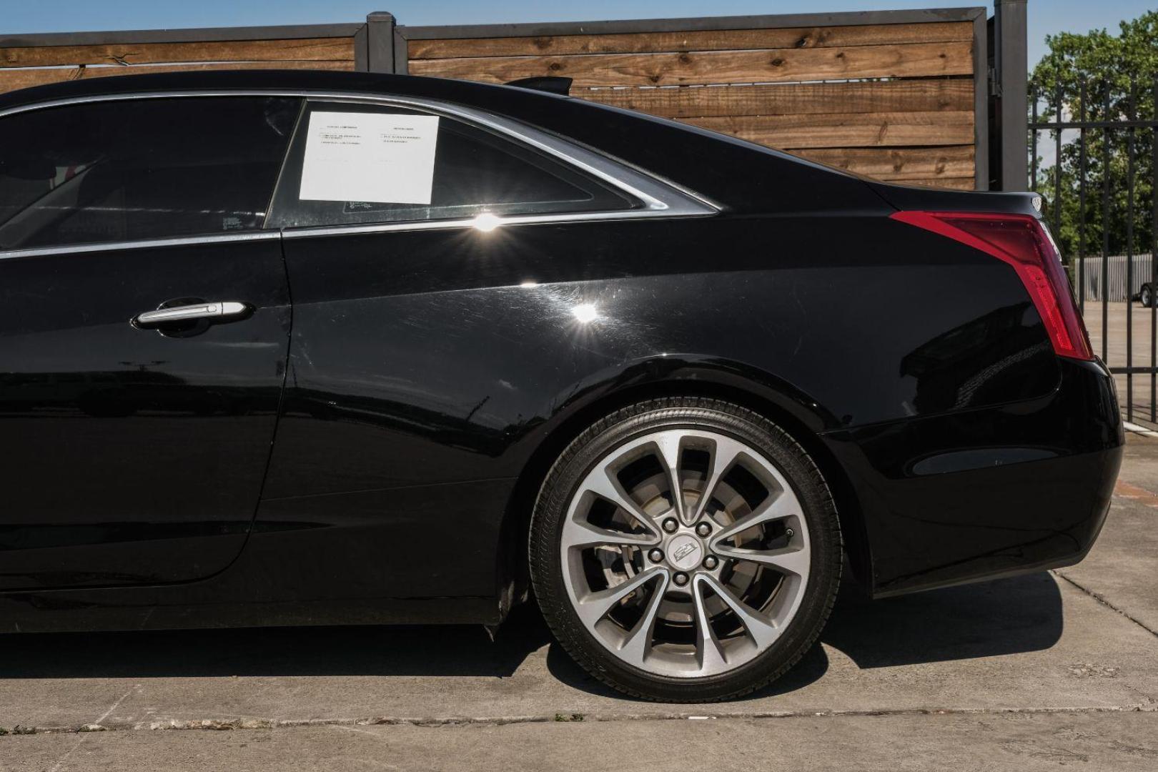 2015 BLACK Cadillac ATS Coupe 2.0L Turbo Premium RWD (1G6AE1RX7F0) with an 2.0L L4 DOHC 16V TURBO engine, located at 2401 E Main St., Grand Prairie, TX, 75050, (972) 262-4440, 32.748981, -96.969643 - Photo#21