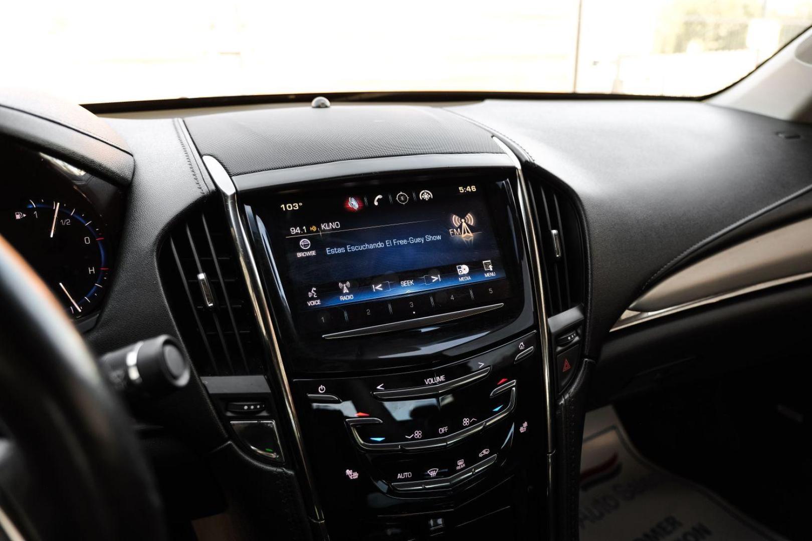 2015 BLACK Cadillac ATS Coupe 2.0L Turbo Premium RWD (1G6AE1RX7F0) with an 2.0L L4 DOHC 16V TURBO engine, located at 2401 E Main St., Grand Prairie, TX, 75050, (972) 262-4440, 32.748981, -96.969643 - Photo#34