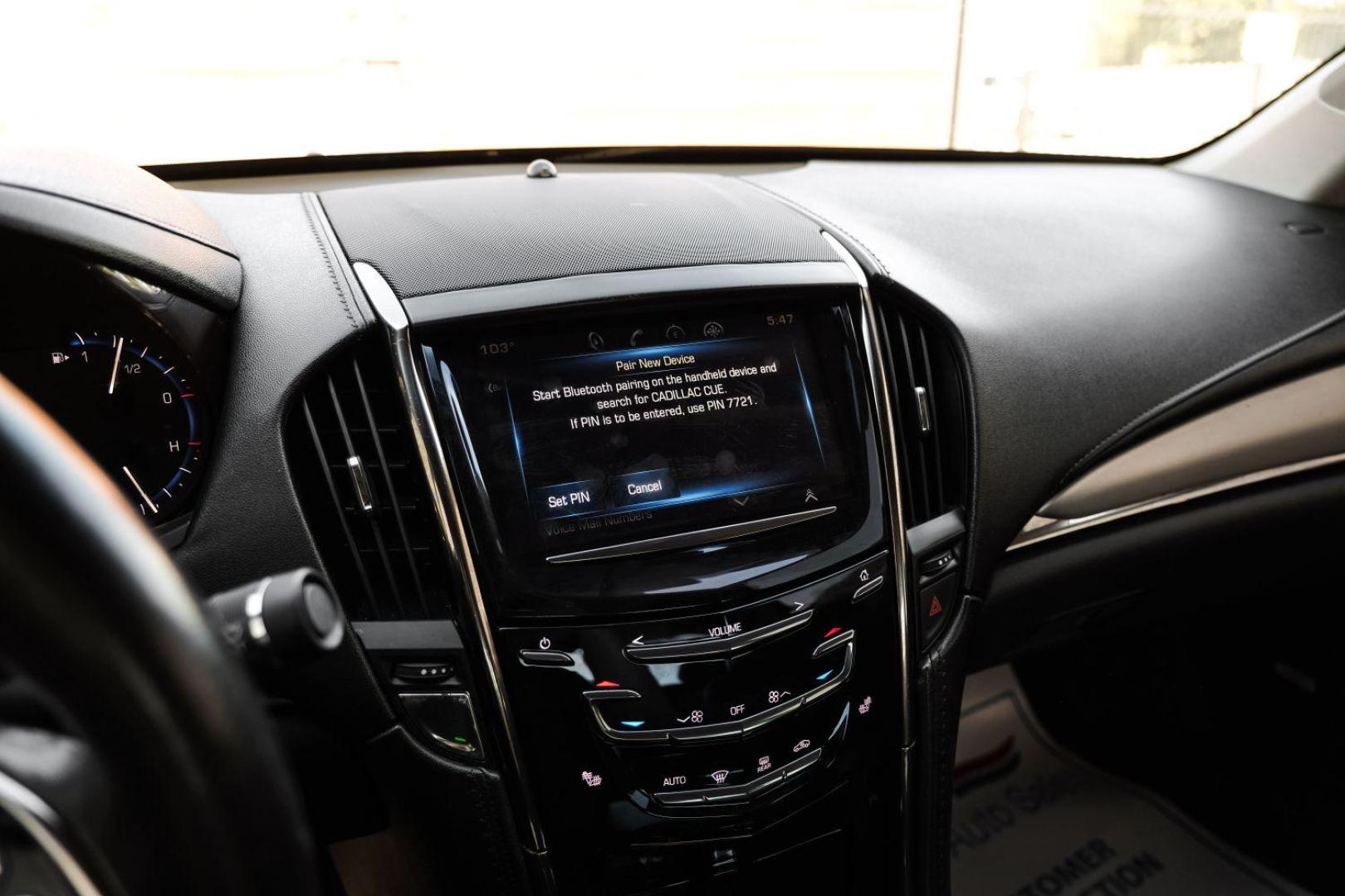 2015 BLACK Cadillac ATS Coupe 2.0L Turbo Premium RWD (1G6AE1RX7F0) with an 2.0L L4 DOHC 16V TURBO engine, located at 2401 E Main St., Grand Prairie, TX, 75050, (972) 262-4440, 32.748981, -96.969643 - Photo#36