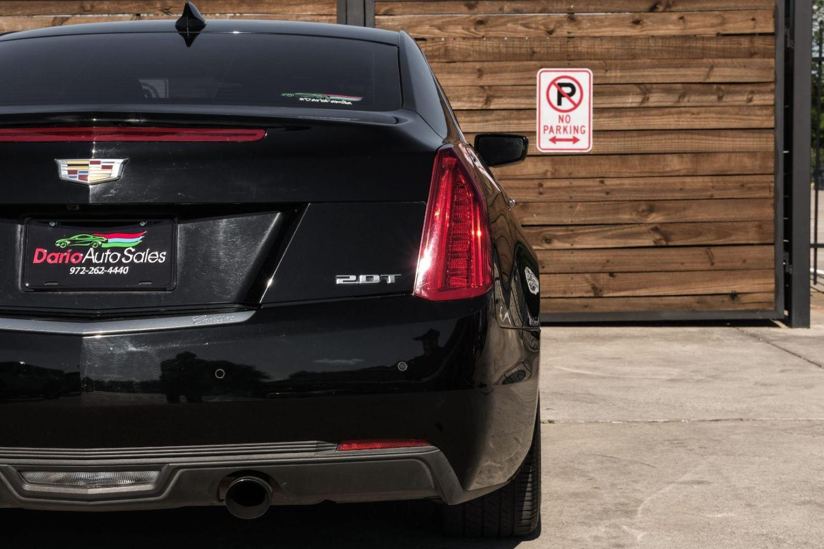 2015 BLACK Cadillac ATS Coupe 2.0L Turbo Premium RWD (1G6AE1RX7F0) with an 2.0L L4 DOHC 16V TURBO engine, located at 2401 E Main St., Grand Prairie, TX, 75050, (972) 262-4440, 32.748981, -96.969643 - Photo#48