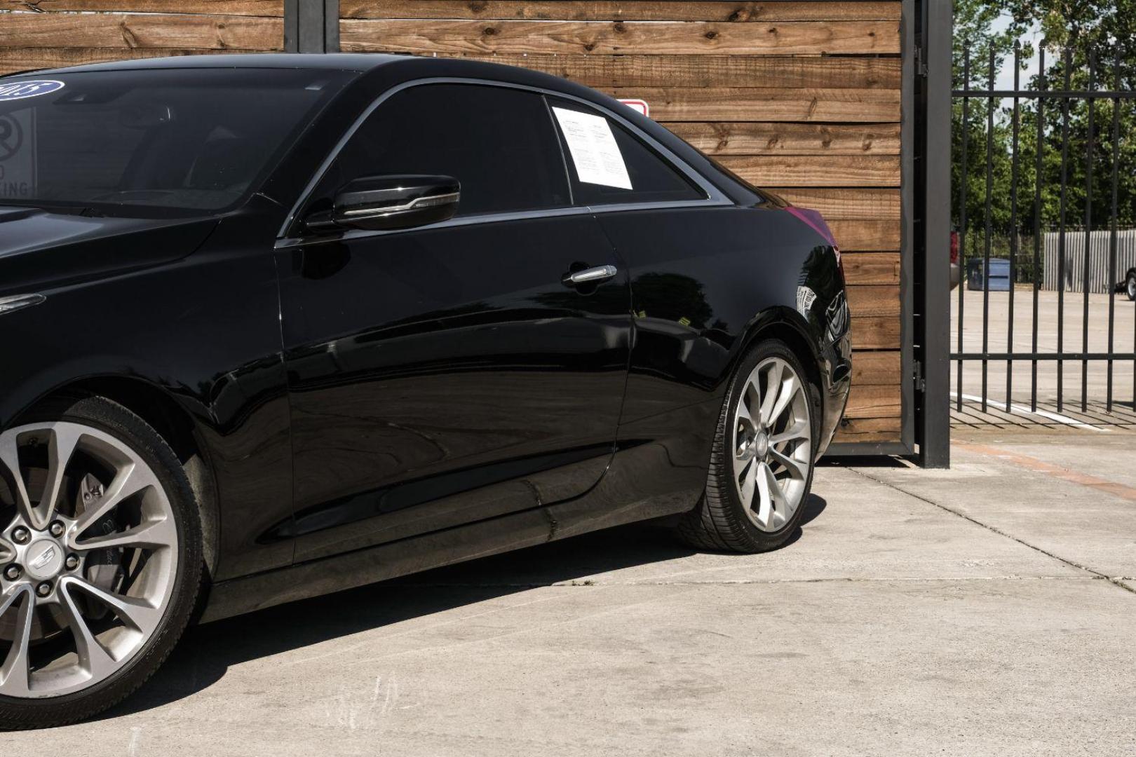 2015 BLACK Cadillac ATS Coupe 2.0L Turbo Premium RWD (1G6AE1RX7F0) with an 2.0L L4 DOHC 16V TURBO engine, located at 2401 E Main St., Grand Prairie, TX, 75050, (972) 262-4440, 32.748981, -96.969643 - Photo#6