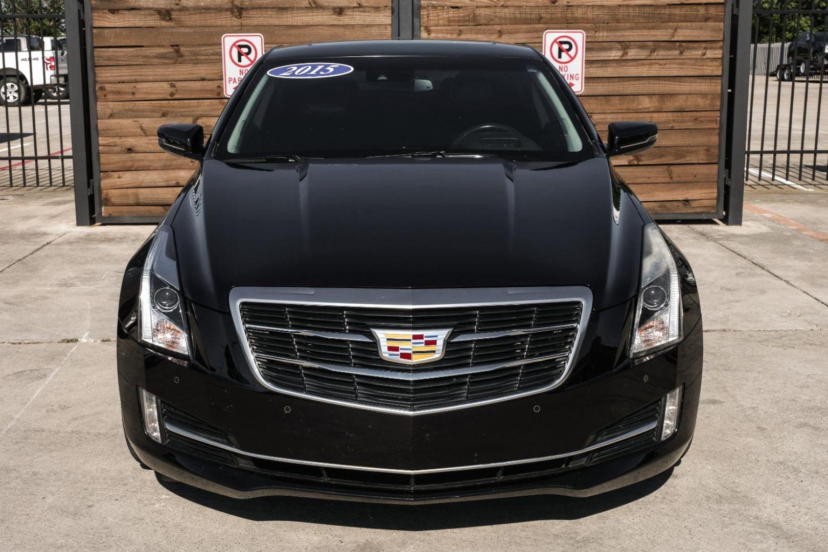 2015 BLACK Cadillac ATS Coupe 2.0L Turbo Premium RWD (1G6AE1RX7F0) with an 2.0L L4 DOHC 16V TURBO engine, located at 2401 E Main St., Grand Prairie, TX, 75050, (972) 262-4440, 32.748981, -96.969643 - Photo#7