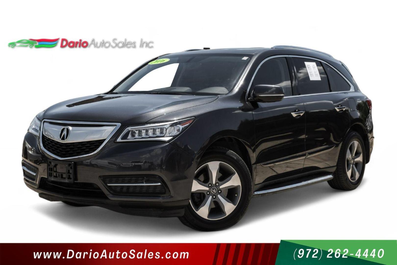 2016 GRAY Acura MDX SH-AWD 9-Spd AT (5FRYD4H29GB) with an 3.5L V6 SOHC 24V engine, 9-Speed Automatic transmission, located at 2401 E Main St., Grand Prairie, TX, 75050, (972) 262-4440, 32.748981, -96.969643 - Photo#0