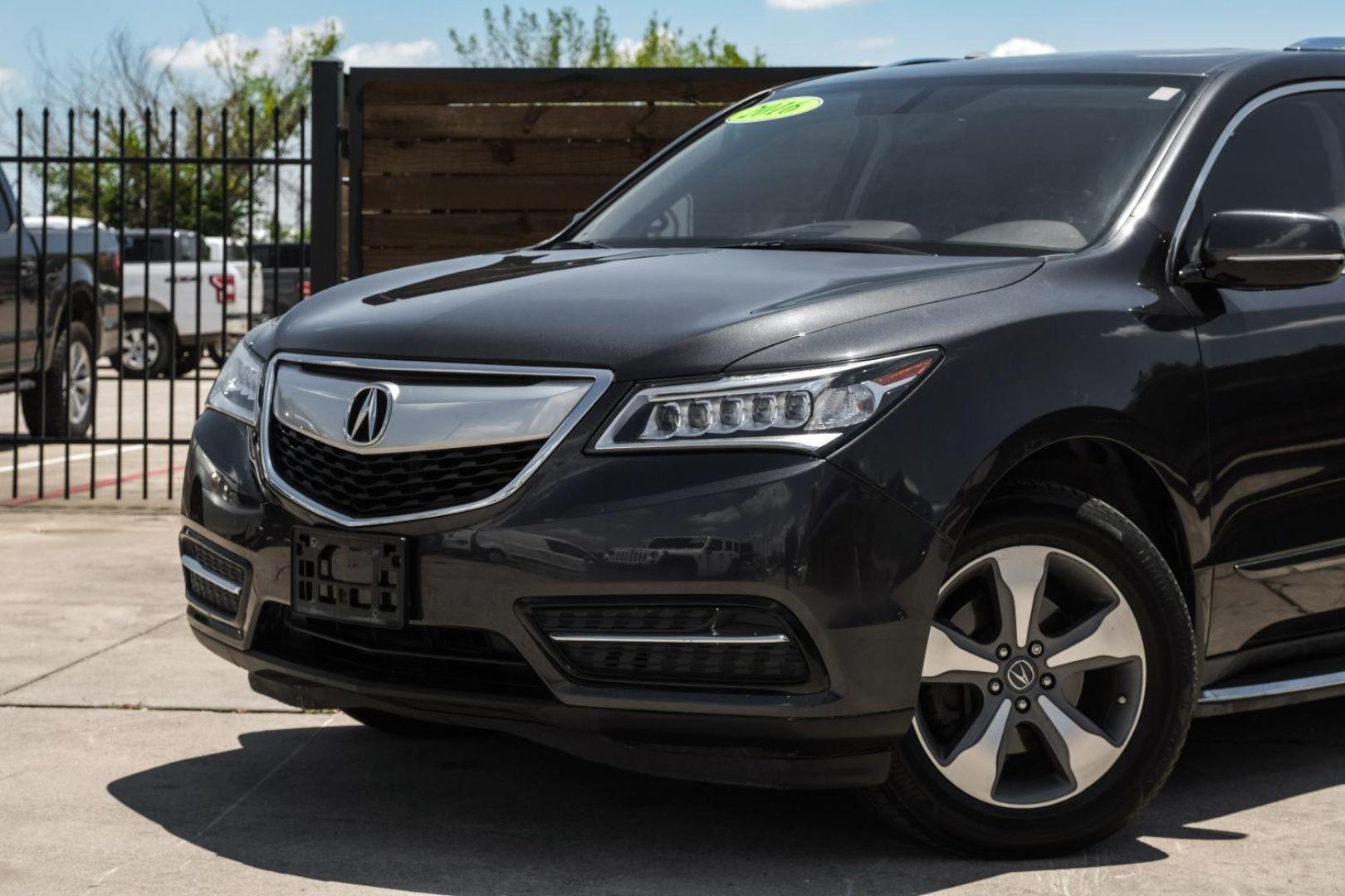 2016 GRAY Acura MDX SH-AWD 9-Spd AT (5FRYD4H29GB) with an 3.5L V6 SOHC 24V engine, 9-Speed Automatic transmission, located at 2401 E Main St., Grand Prairie, TX, 75050, (972) 262-4440, 32.748981, -96.969643 - Photo#6