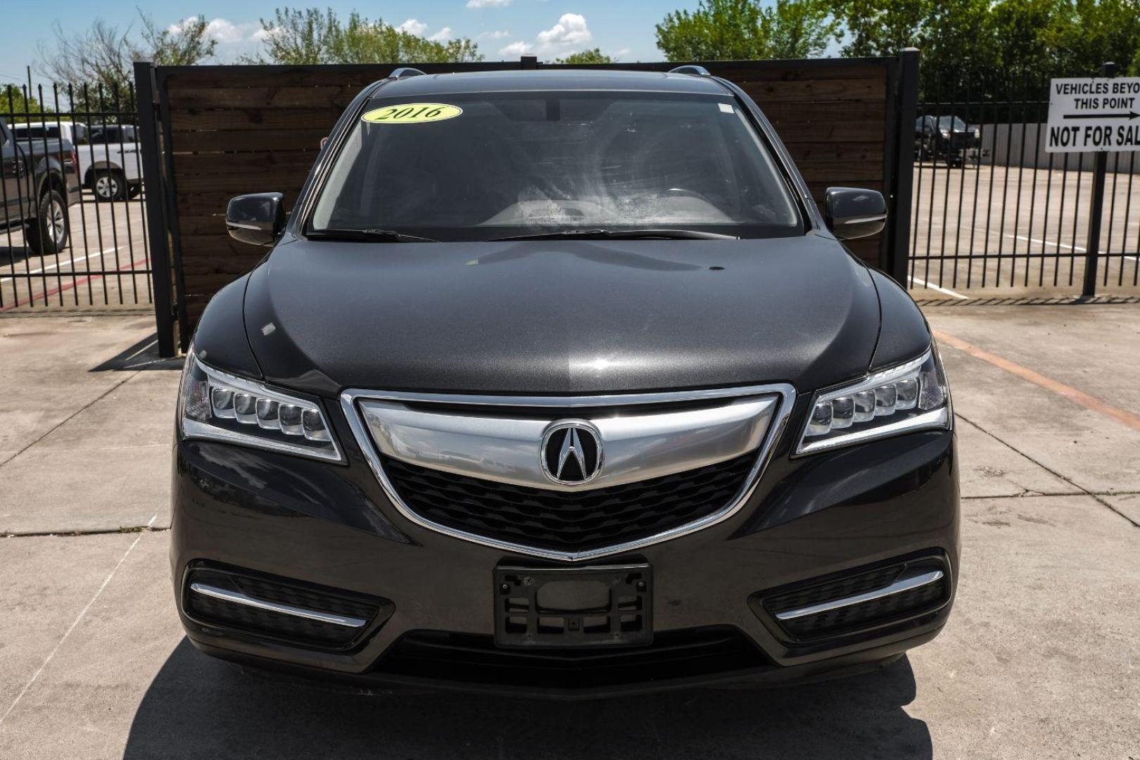 2016 GRAY Acura MDX SH-AWD 9-Spd AT (5FRYD4H29GB) with an 3.5L V6 SOHC 24V engine, 9-Speed Automatic transmission, located at 2401 E Main St., Grand Prairie, TX, 75050, (972) 262-4440, 32.748981, -96.969643 - Photo#8