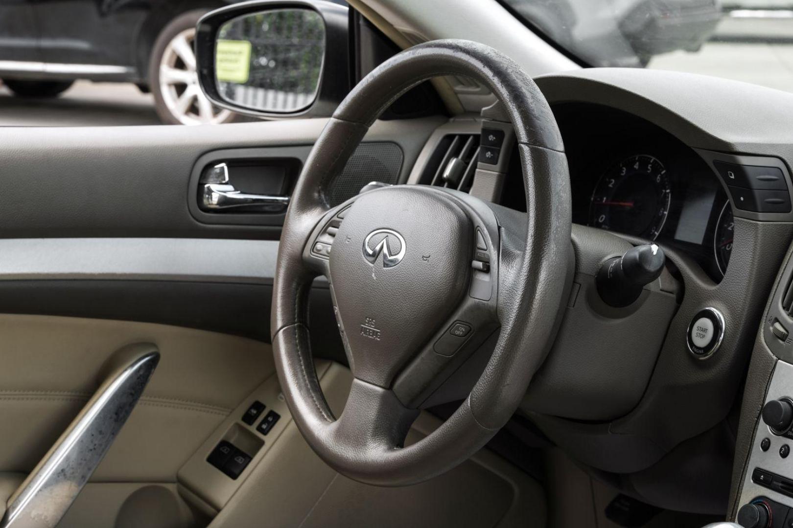 2008 WHITE Infiniti G37 COUPE 2-DR (JNKCV64E08M) with an 3.7L V6 DOHC 24V engine, 5-Speed Automatic transmission, located at 2401 E Main St., Grand Prairie, TX, 75050, (972) 262-4440, 32.748981, -96.969643 - Photo#23