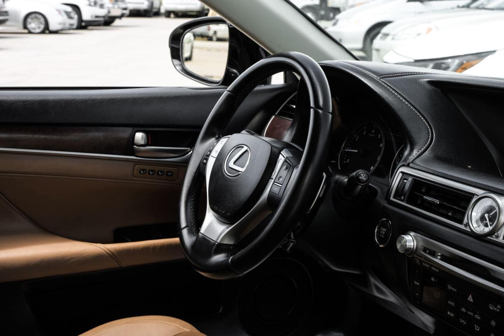 2014 BLACK Lexus GS 350 RWD (JTHBE1BL7E5) with an 3.5L V6 DOHC 24V engine, 8-Speed Automatic transmission, located at 2401 E Main St., Grand Prairie, TX, 75050, (972) 262-4440, 32.748981, -96.969643 - Photo#24