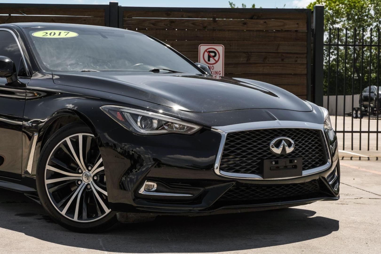 2017 BLACK Infiniti Q60 3.0t Premium (JN1EV7EK6HM) with an 3.0L V6 DOHC 24V TURBO engine, 7-Speed Automatic transmission, located at 2401 E Main St., Grand Prairie, TX, 75050, (972) 262-4440, 32.748981, -96.969643 - Photo#10