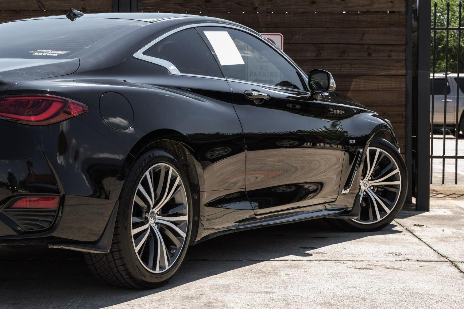 2017 BLACK Infiniti Q60 3.0t Premium (JN1EV7EK6HM) with an 3.0L V6 DOHC 24V TURBO engine, 7-Speed Automatic transmission, located at 2401 E Main St., Grand Prairie, TX, 75050, (972) 262-4440, 32.748981, -96.969643 - Photo#14