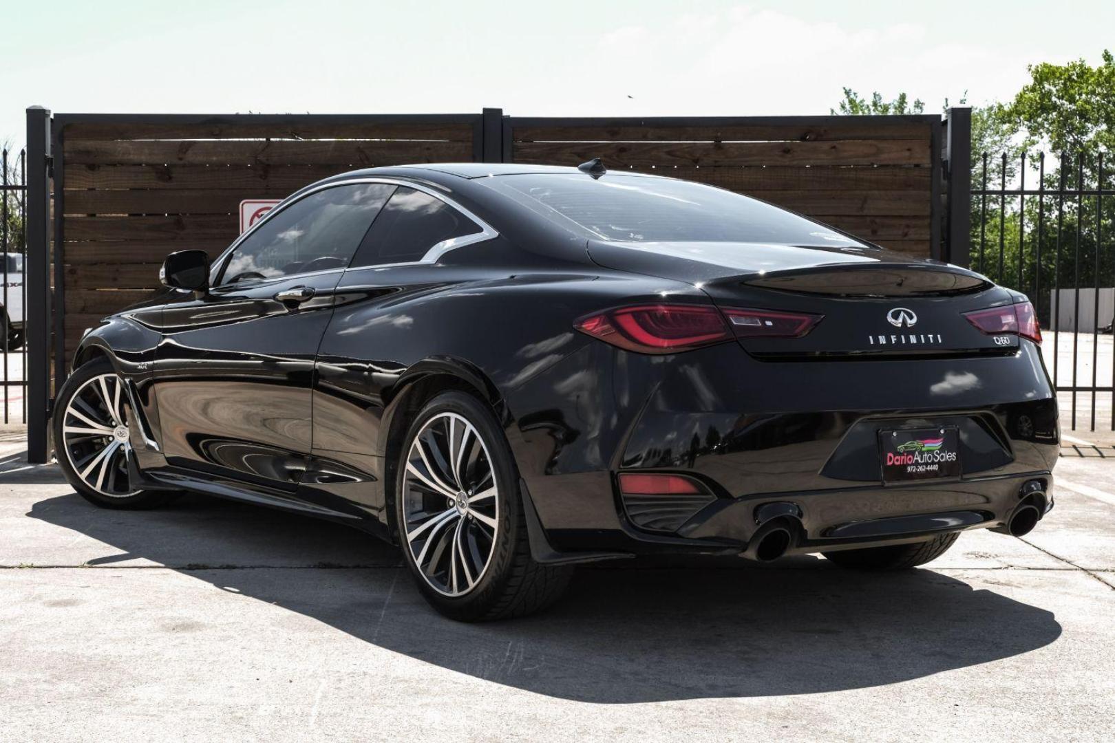 2017 BLACK Infiniti Q60 3.0t Premium (JN1EV7EK6HM) with an 3.0L V6 DOHC 24V TURBO engine, 7-Speed Automatic transmission, located at 2401 E Main St., Grand Prairie, TX, 75050, (972) 262-4440, 32.748981, -96.969643 - Photo#16