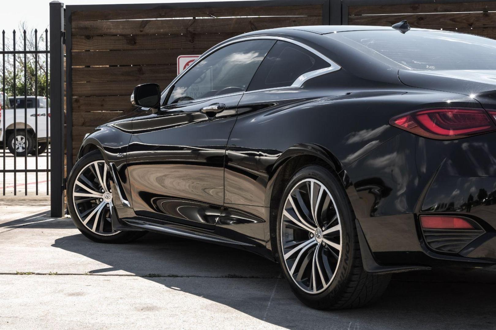 2017 BLACK Infiniti Q60 3.0t Premium (JN1EV7EK6HM) with an 3.0L V6 DOHC 24V TURBO engine, 7-Speed Automatic transmission, located at 2401 E Main St., Grand Prairie, TX, 75050, (972) 262-4440, 32.748981, -96.969643 - Photo#17