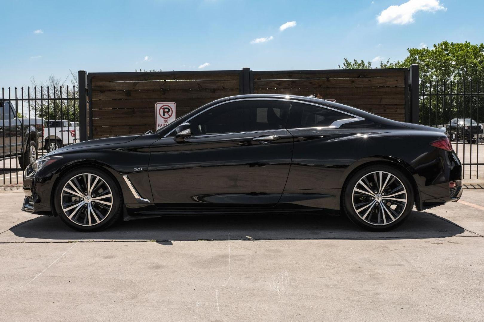 2017 BLACK Infiniti Q60 3.0t Premium (JN1EV7EK6HM) with an 3.0L V6 DOHC 24V TURBO engine, 7-Speed Automatic transmission, located at 2401 E Main St., Grand Prairie, TX, 75050, (972) 262-4440, 32.748981, -96.969643 - Photo#19