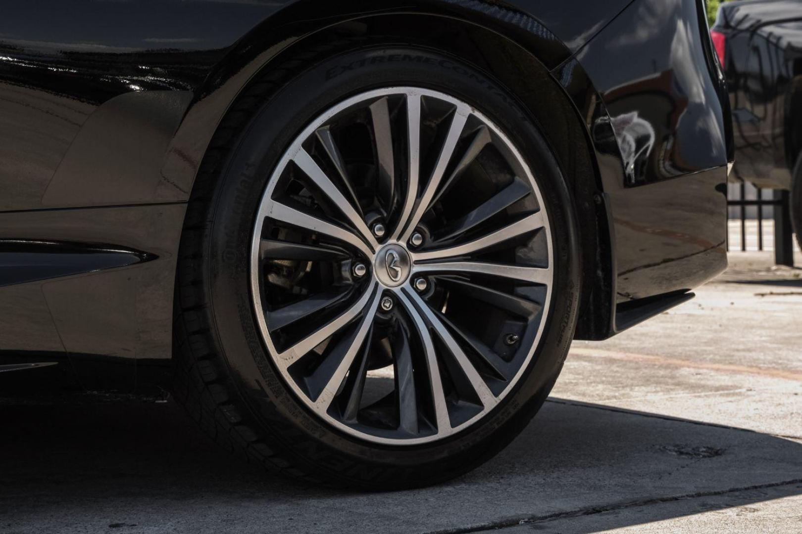 2017 BLACK Infiniti Q60 3.0t Premium (JN1EV7EK6HM) with an 3.0L V6 DOHC 24V TURBO engine, 7-Speed Automatic transmission, located at 2401 E Main St., Grand Prairie, TX, 75050, (972) 262-4440, 32.748981, -96.969643 - Photo#61