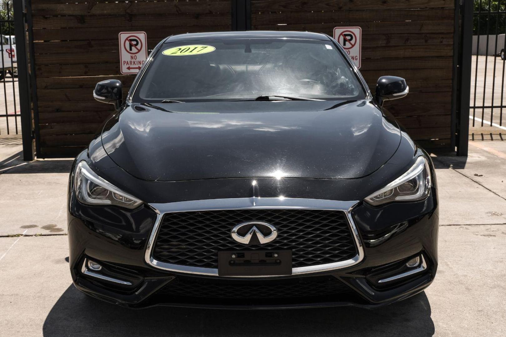 2017 BLACK Infiniti Q60 3.0t Premium (JN1EV7EK6HM) with an 3.0L V6 DOHC 24V TURBO engine, 7-Speed Automatic transmission, located at 2401 E Main St., Grand Prairie, TX, 75050, (972) 262-4440, 32.748981, -96.969643 - Photo#7