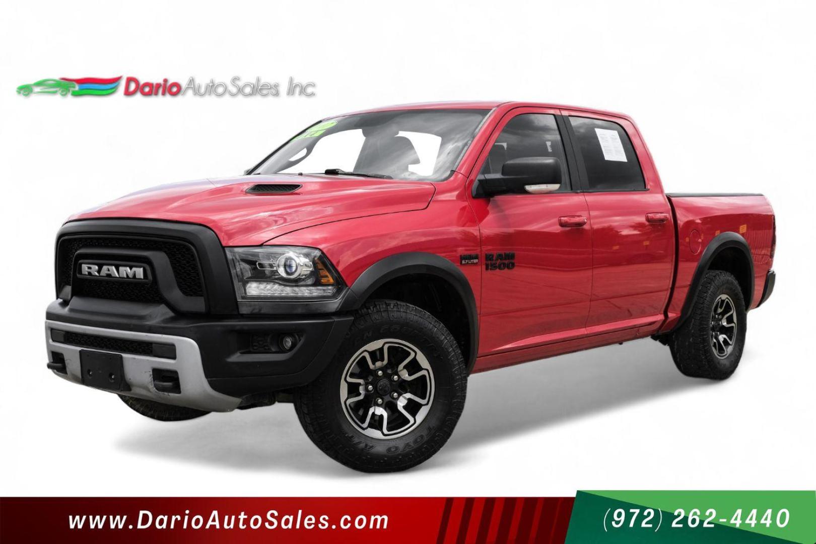 2017 red RAM 1500 Rebel Crew Cab SWB 4WD (1C6RR7YTXHS) with an 5.7L V8 OHV 16V engine, 8-Speed Automatic transmission, located at 2401 E Main St., Grand Prairie, TX, 75050, (972) 262-4440, 32.748981, -96.969643 - Photo#0