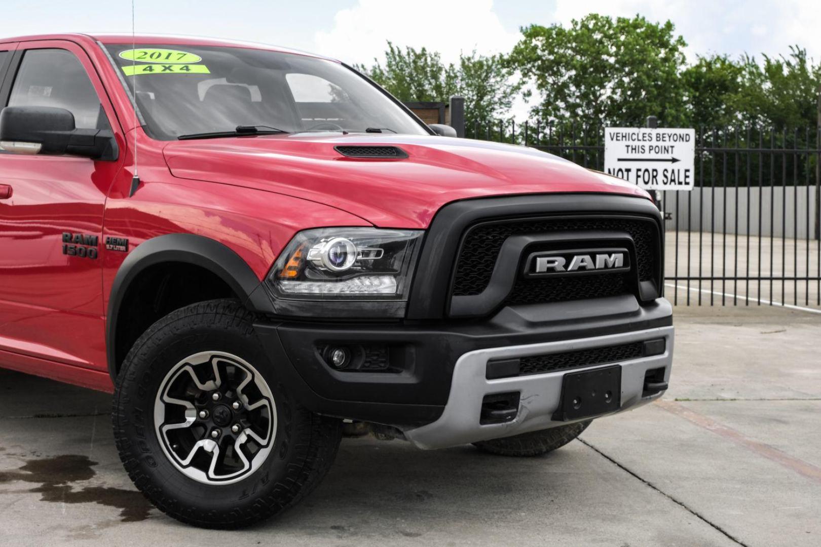 2017 red RAM 1500 Rebel Crew Cab SWB 4WD (1C6RR7YTXHS) with an 5.7L V8 OHV 16V engine, 8-Speed Automatic transmission, located at 2401 E Main St., Grand Prairie, TX, 75050, (972) 262-4440, 32.748981, -96.969643 - Photo#9