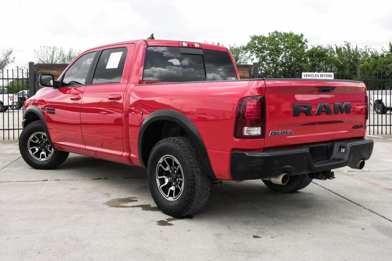 2017 red RAM 1500 Rebel Crew Cab SWB 4WD (1C6RR7YTXHS) with an 5.7L V8 OHV 16V engine, 8-Speed Automatic transmission, located at 2401 E Main St., Grand Prairie, TX, 75050, (972) 262-4440, 32.748981, -96.969643 - Photo#15