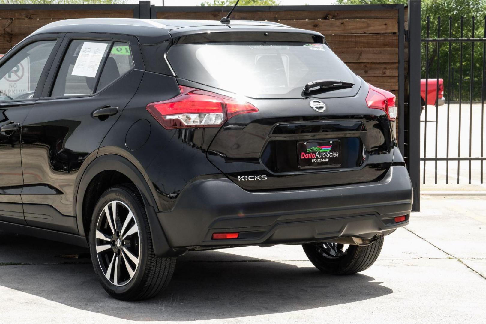 2019 BLACK Nissan Kicks S (3N1CP5CU9KL) with an 1.6L L4 engine, Continuously Variable Transmission transmission, located at 2401 E Main St., Grand Prairie, TX, 75050, (972) 262-4440, 32.748981, -96.969643 - Photo#13