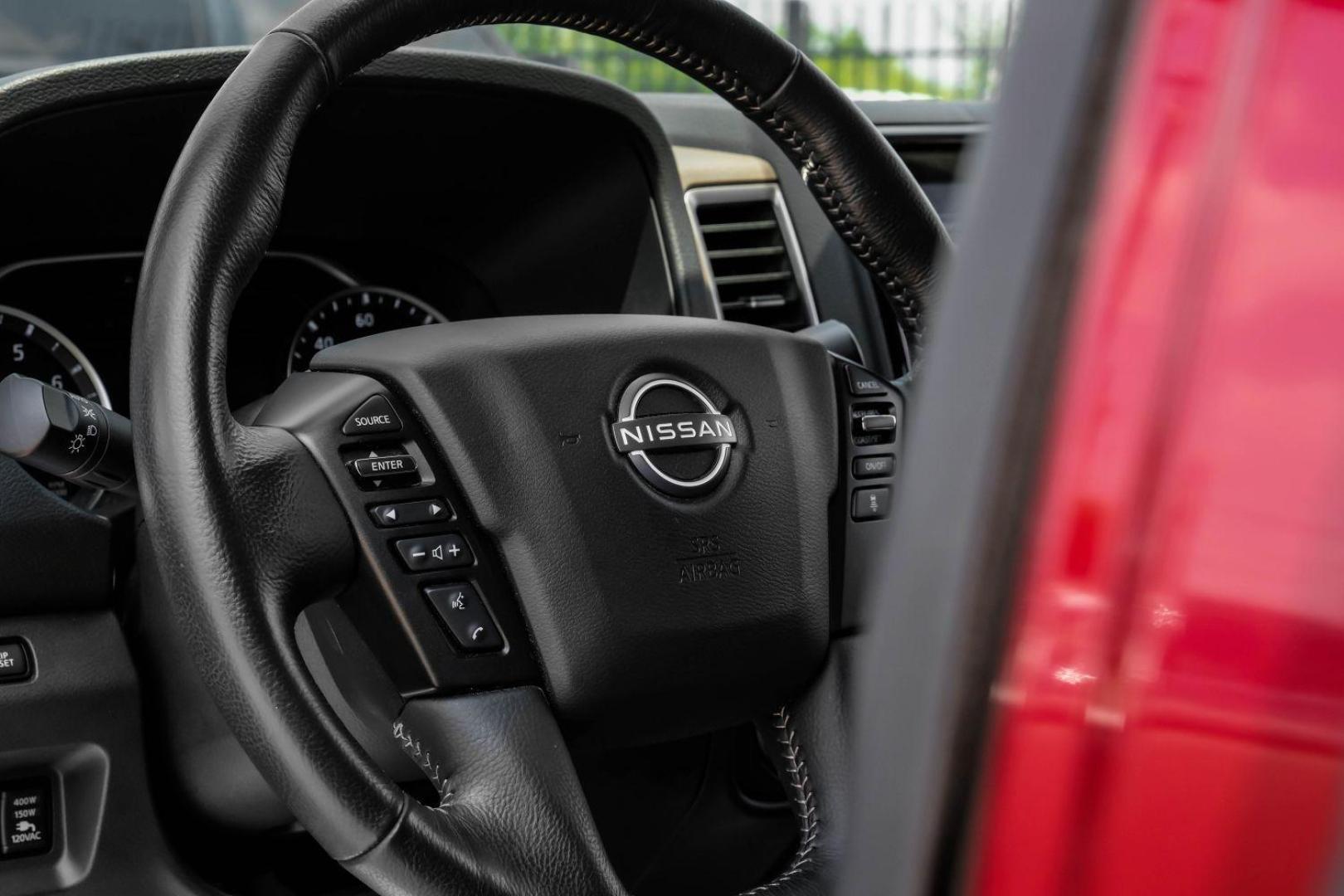 2023 red Nissan Frontier SV Crew Cab 2WD (1N6ED1EJ0PN) with an 3.8L V6 DOHC 24V engine, 9-Speed Automatic transmission, located at 2401 E Main St., Grand Prairie, TX, 75050, (972) 262-4440, 32.748981, -96.969643 - Photo#18