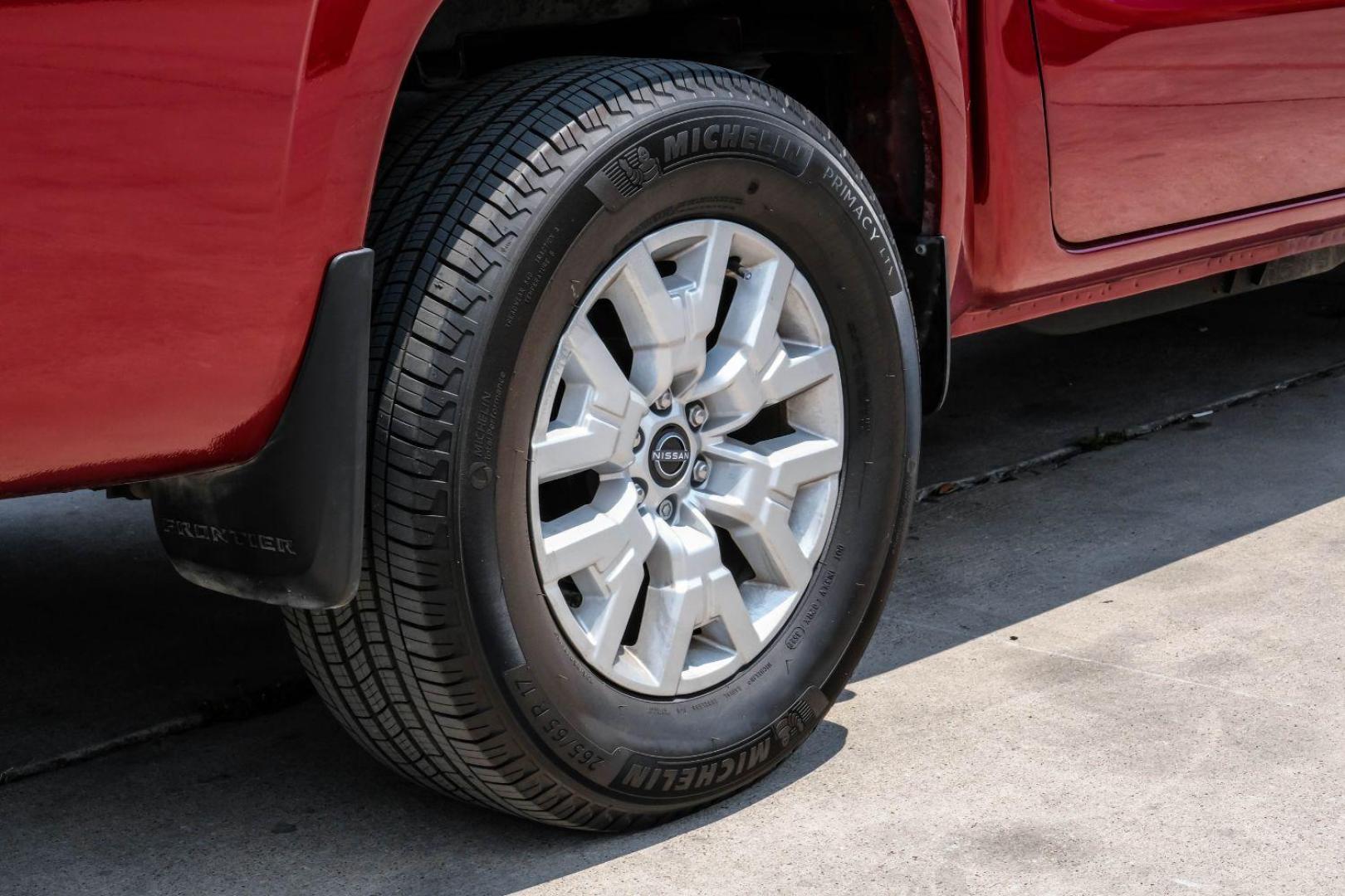 2023 red Nissan Frontier SV Crew Cab 2WD (1N6ED1EJ0PN) with an 3.8L V6 DOHC 24V engine, 9-Speed Automatic transmission, located at 2401 E Main St., Grand Prairie, TX, 75050, (972) 262-4440, 32.748981, -96.969643 - Photo#52