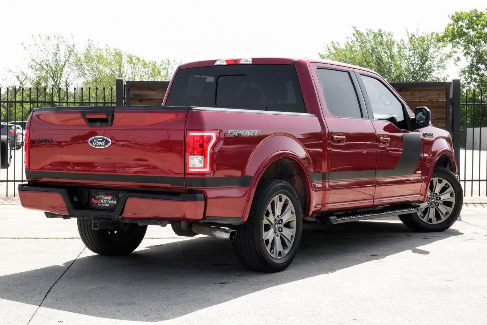 2017 red Ford F-150 XLT SuperCrew 6.5-ft. Bed 2WD (1FTEW1CPXHF) with an 2.7L V6 DOHC 24V engine, 6-Speed Automatic transmission, located at 2401 E Main St., Grand Prairie, TX, 75050, (972) 262-4440, 32.748981, -96.969643 - Photo#10