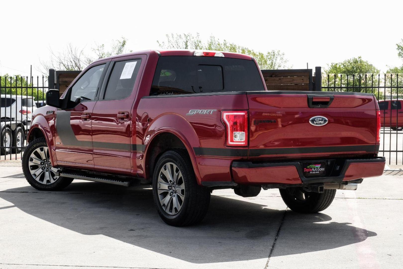 2017 red Ford F-150 XLT SuperCrew 6.5-ft. Bed 2WD (1FTEW1CPXHF) with an 2.7L V6 DOHC 24V engine, 6-Speed Automatic transmission, located at 2401 E Main St., Grand Prairie, TX, 75050, (972) 262-4440, 32.748981, -96.969643 - Photo#12