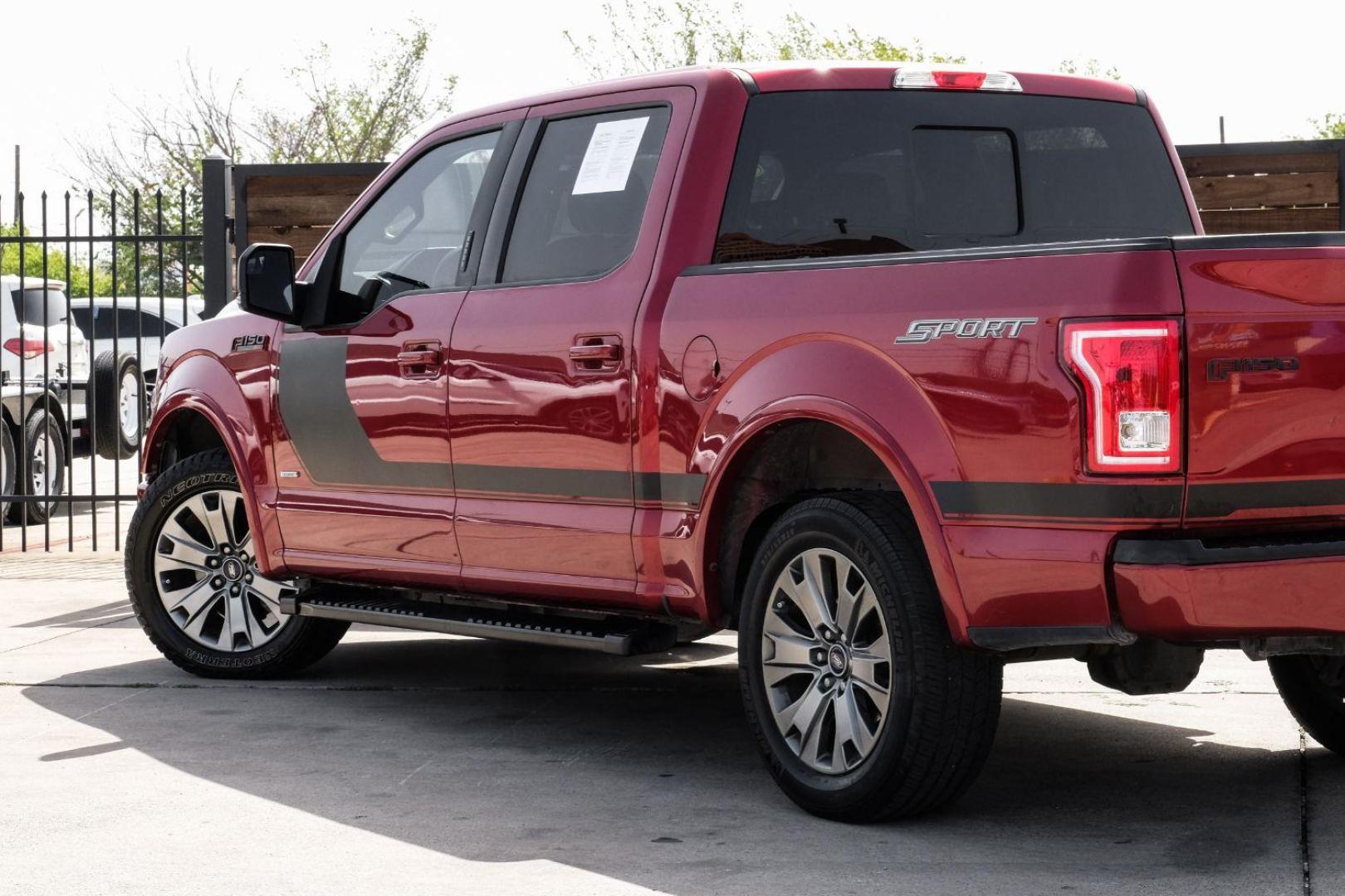 2017 red Ford F-150 XLT SuperCrew 6.5-ft. Bed 2WD (1FTEW1CPXHF) with an 2.7L V6 DOHC 24V engine, 6-Speed Automatic transmission, located at 2401 E Main St., Grand Prairie, TX, 75050, (972) 262-4440, 32.748981, -96.969643 - Photo#13