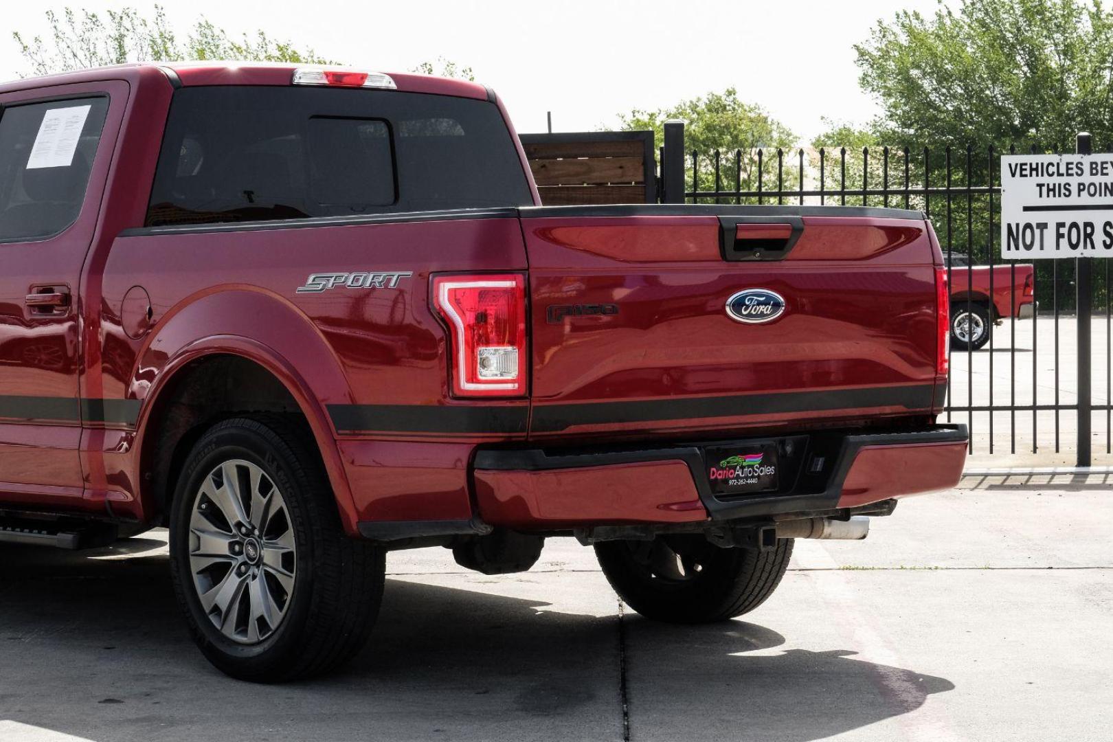 2017 red Ford F-150 XLT SuperCrew 6.5-ft. Bed 2WD (1FTEW1CPXHF) with an 2.7L V6 DOHC 24V engine, 6-Speed Automatic transmission, located at 2401 E Main St., Grand Prairie, TX, 75050, (972) 262-4440, 32.748981, -96.969643 - Photo#14