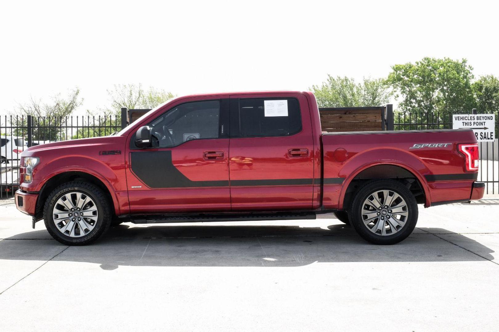 2017 red Ford F-150 XLT SuperCrew 6.5-ft. Bed 2WD (1FTEW1CPXHF) with an 2.7L V6 DOHC 24V engine, 6-Speed Automatic transmission, located at 2401 E Main St., Grand Prairie, TX, 75050, (972) 262-4440, 32.748981, -96.969643 - Photo#15