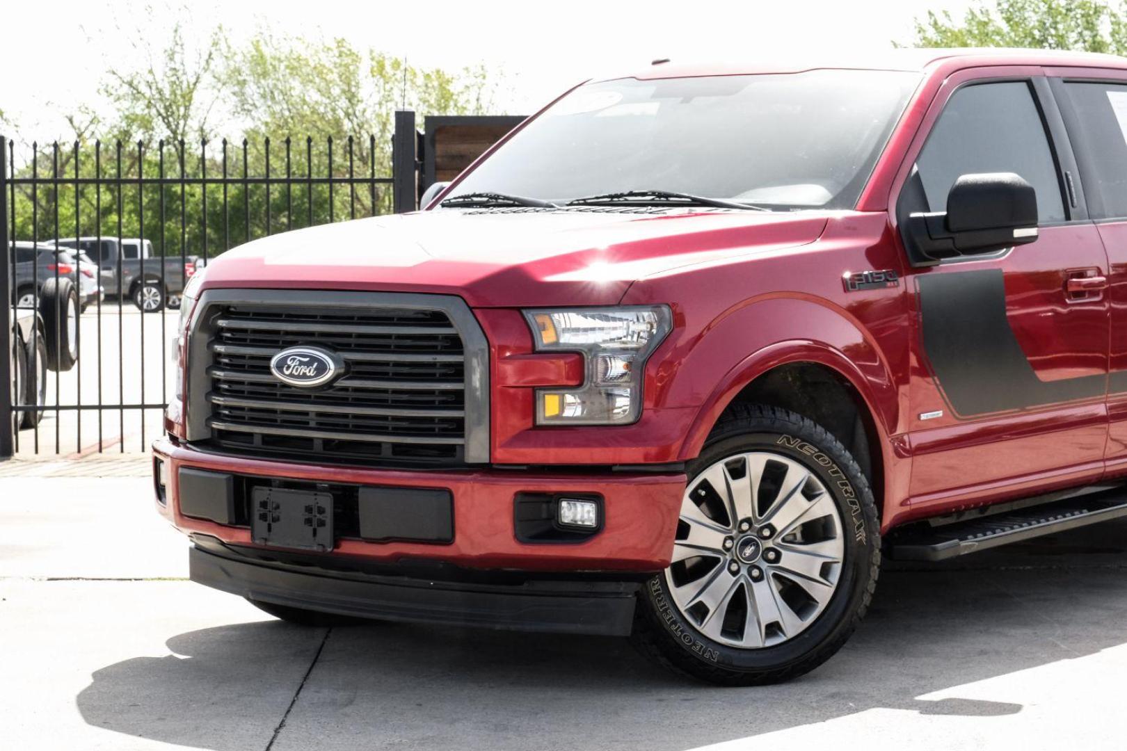 2017 red Ford F-150 XLT SuperCrew 6.5-ft. Bed 2WD (1FTEW1CPXHF) with an 2.7L V6 DOHC 24V engine, 6-Speed Automatic transmission, located at 2401 E Main St., Grand Prairie, TX, 75050, (972) 262-4440, 32.748981, -96.969643 - Photo#5