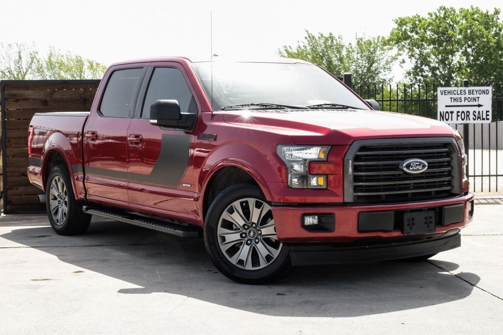 2017 red Ford F-150 XLT SuperCrew 6.5-ft. Bed 2WD (1FTEW1CPXHF) with an 2.7L V6 DOHC 24V engine, 6-Speed Automatic transmission, located at 2401 E Main St., Grand Prairie, TX, 75050, (972) 262-4440, 32.748981, -96.969643 - Photo#8