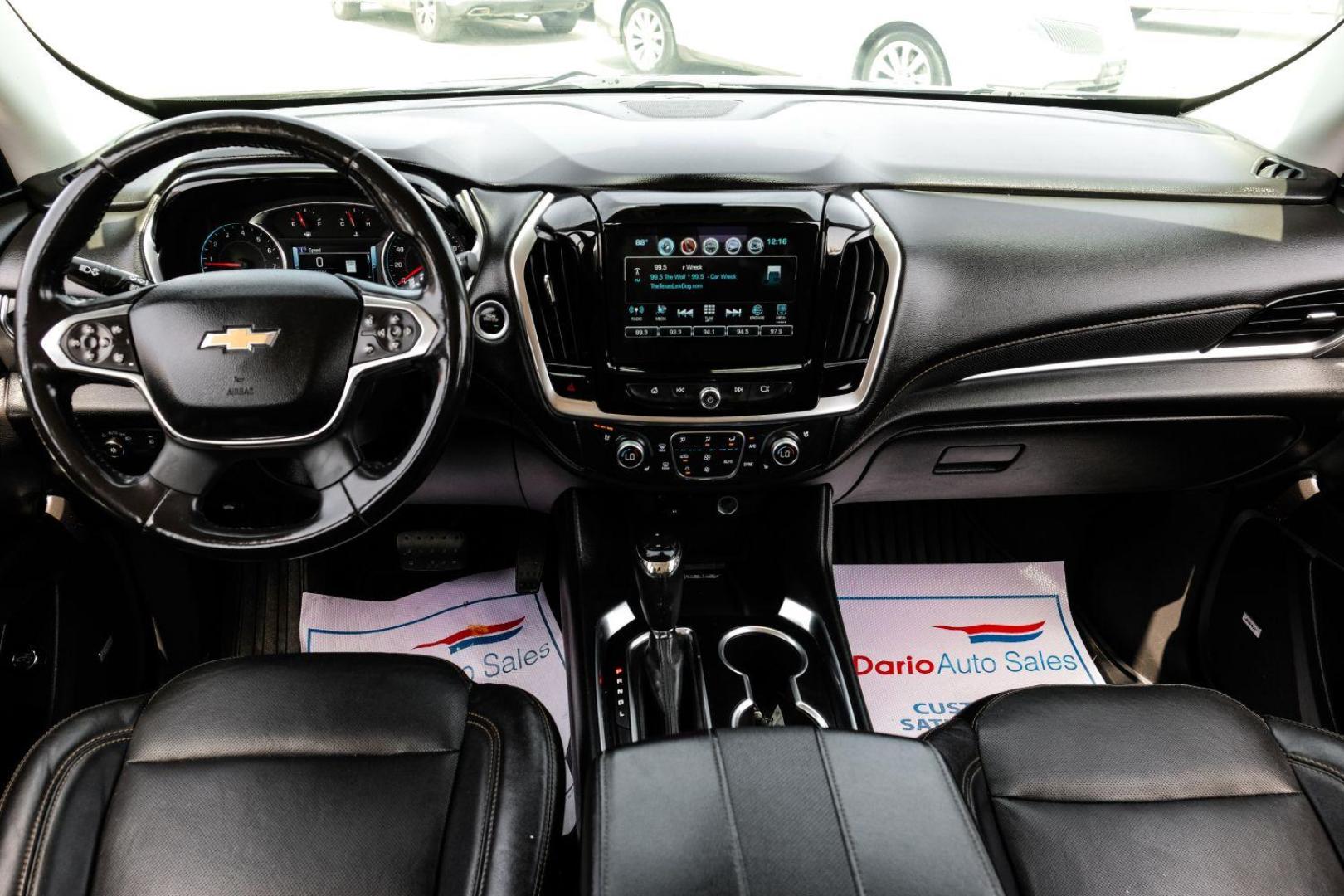 2019 Black Chevrolet Traverse Premier FWD (1GNERKKW0KJ) with an 3.6L V6 DOHC 24V engine, 9-Speed Automatic transmission, located at 2401 E Main St., Grand Prairie, TX, 75050, (972) 262-4440, 32.748981, -96.969643 - Photo#17