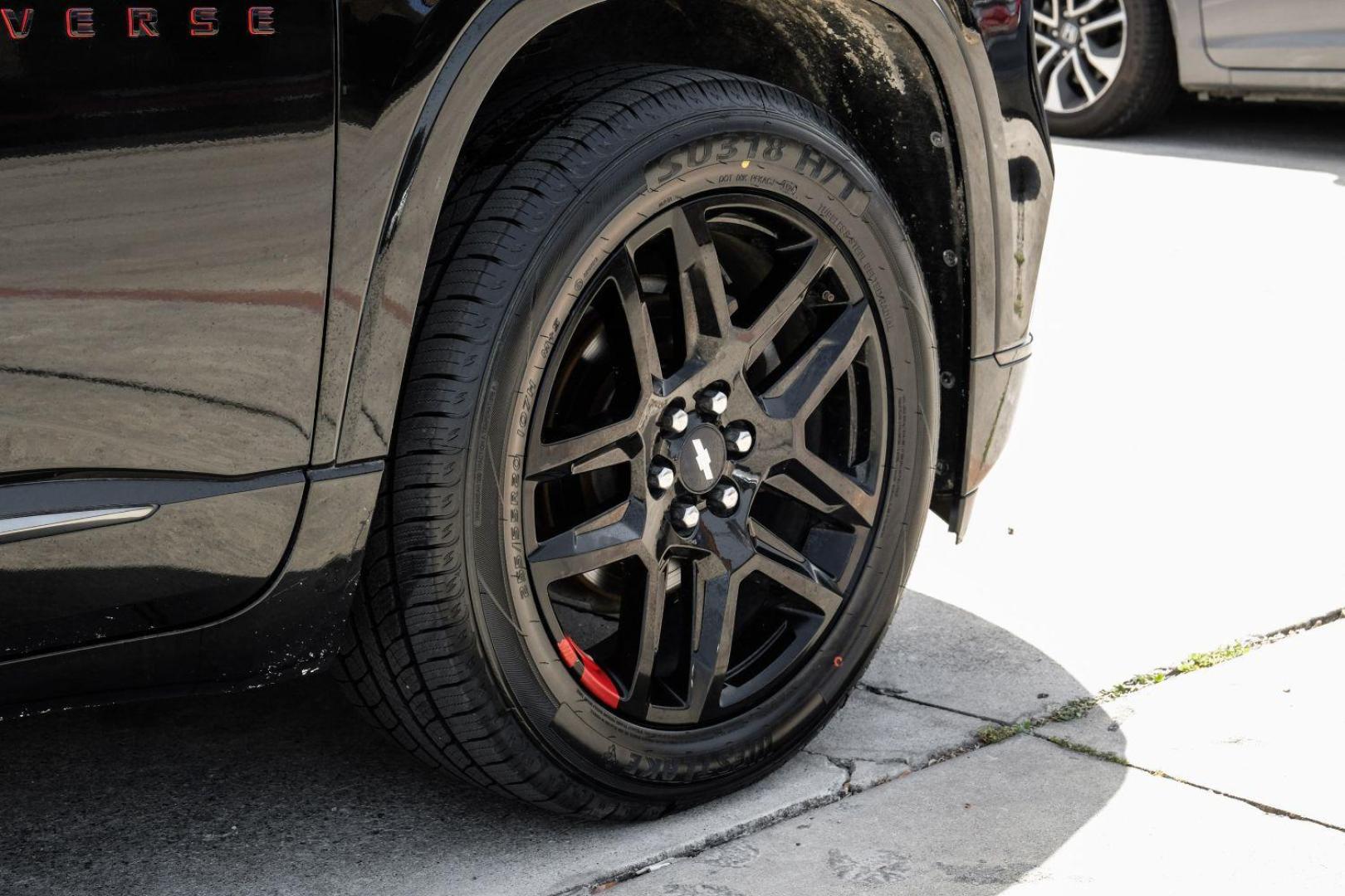 2019 Black Chevrolet Traverse Premier FWD (1GNERKKW0KJ) with an 3.6L V6 DOHC 24V engine, 9-Speed Automatic transmission, located at 2401 E Main St., Grand Prairie, TX, 75050, (972) 262-4440, 32.748981, -96.969643 - Photo#56