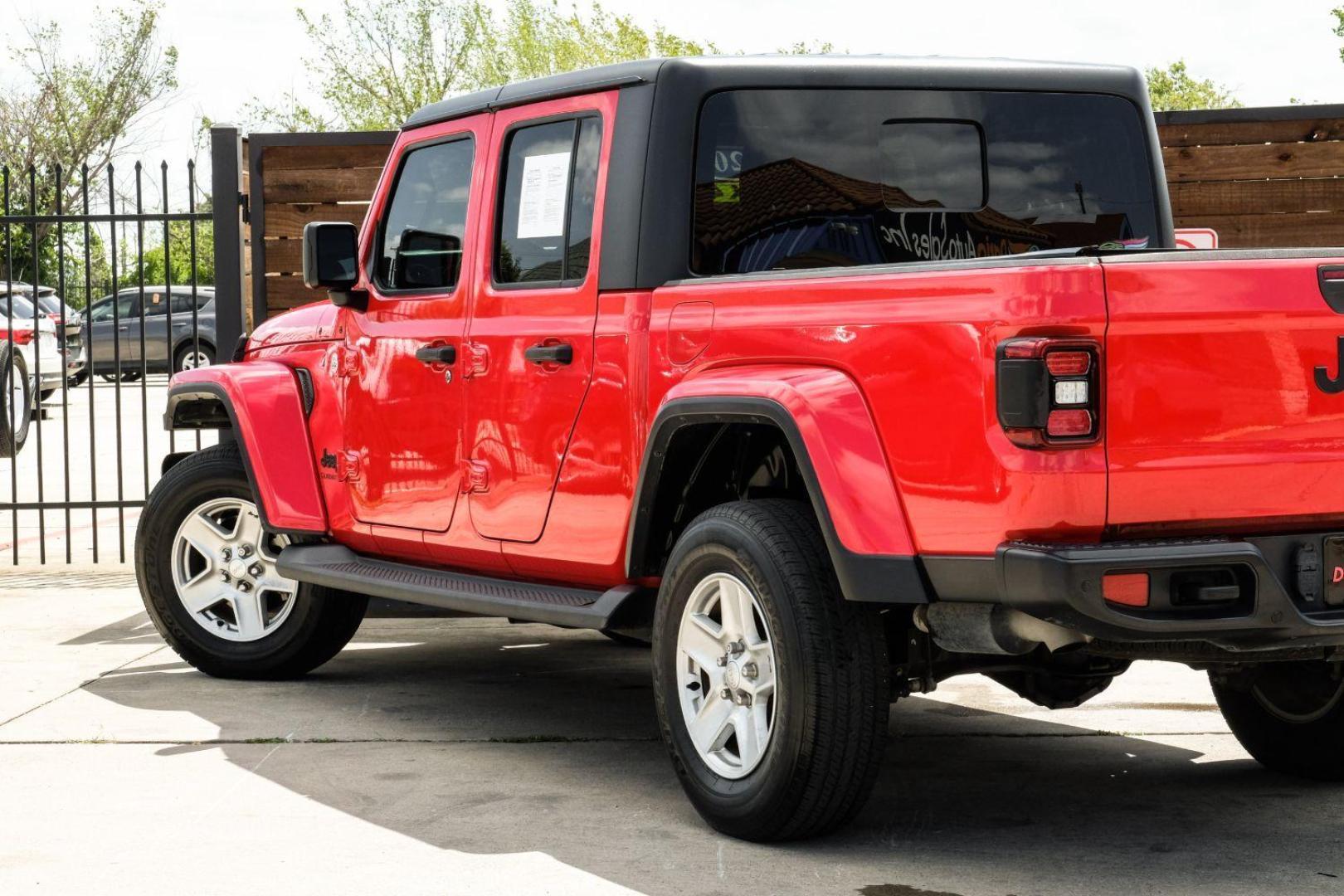 2020 Red Jeep Gladiator Sport (1C6HJTAG1LL) with an 3.6L V6 DOHC 24V engine, located at 2401 E Main St., Grand Prairie, TX, 75050, (972) 262-4440, 32.748981, -96.969643 - Photo#12