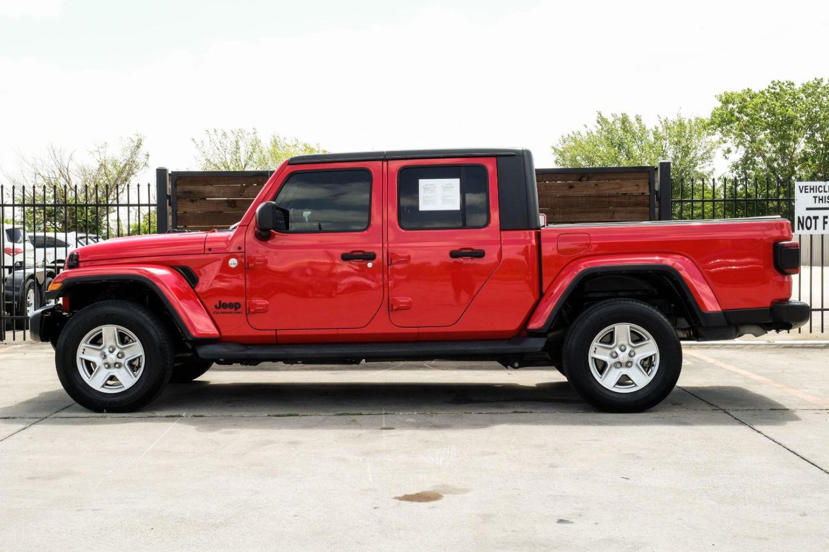 2020 Red Jeep Gladiator Sport (1C6HJTAG1LL) with an 3.6L V6 DOHC 24V engine, located at 2401 E Main St., Grand Prairie, TX, 75050, (972) 262-4440, 32.748981, -96.969643 - Photo#14