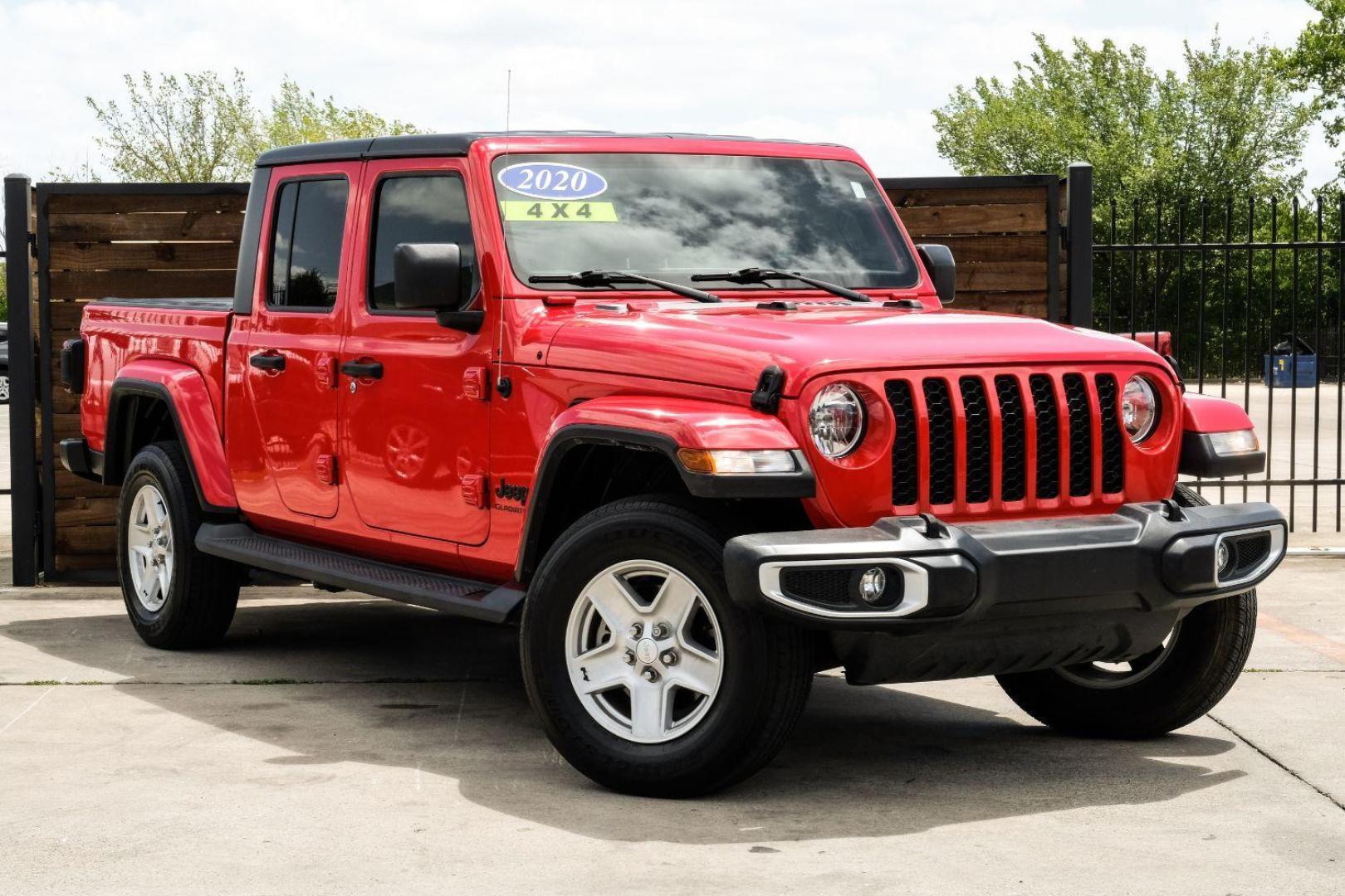 2020 Red Jeep Gladiator Sport (1C6HJTAG1LL) with an 3.6L V6 DOHC 24V engine, located at 2401 E Main St., Grand Prairie, TX, 75050, (972) 262-4440, 32.748981, -96.969643 - Photo#7