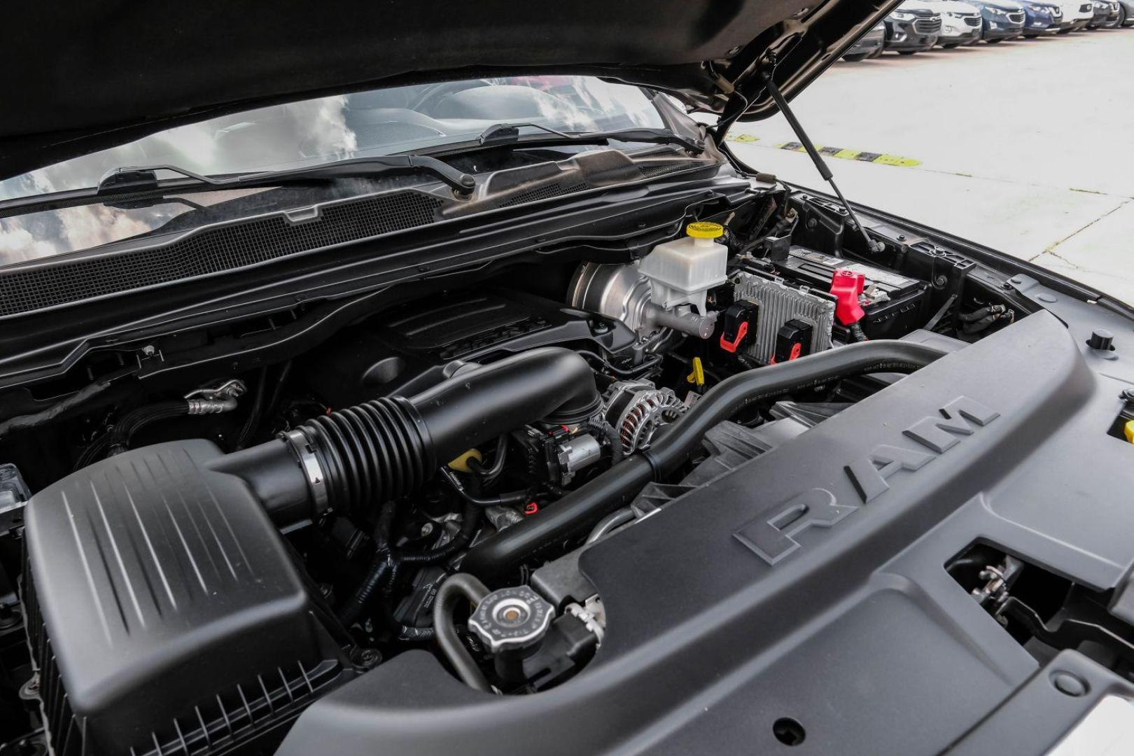 2019 black RAM 1500 Big Horn Crew Cab SWB 2WD (1C6RREFT8KN) with an 5.7L V8 OHV 16V engine, 8-Speed Automatic transmission, located at 2401 E Main St., Grand Prairie, TX, 75050, (972) 262-4440, 32.748981, -96.969643 - Photo#52