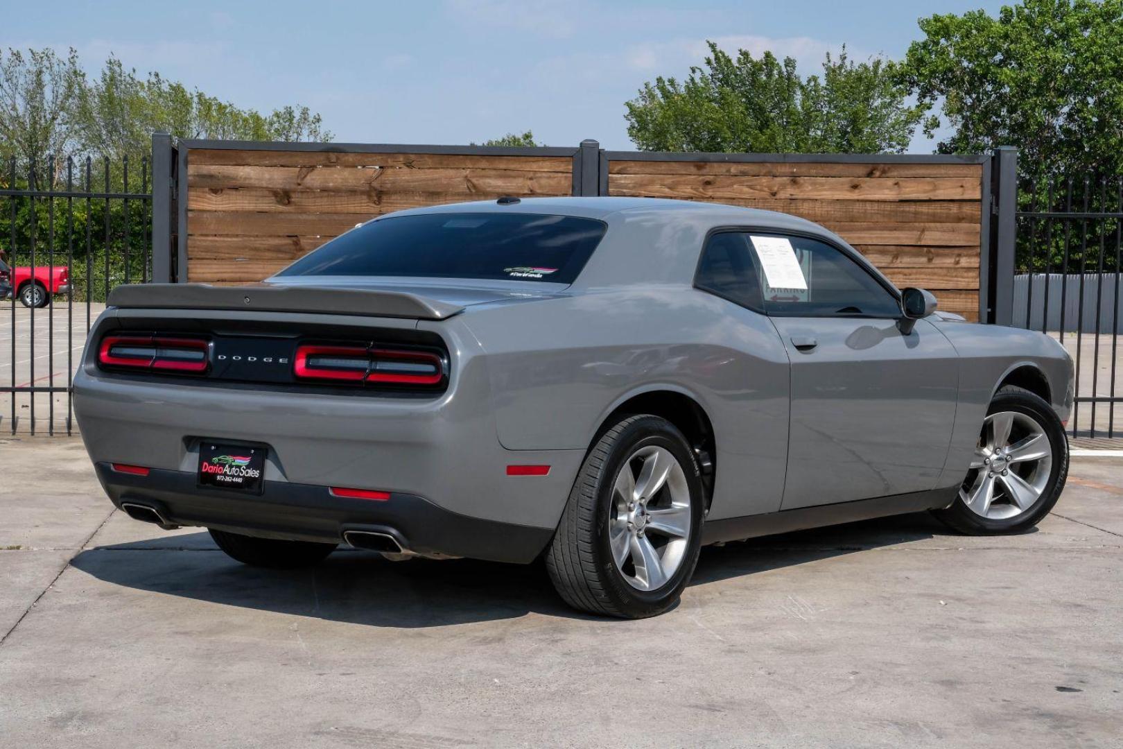 2019 gray Dodge Challenger SXT (2C3CDZAG2KH) with an 3.6L V6 DOHC 24V engine, 8-Speed Automatic transmission, located at 2401 E Main St., Grand Prairie, TX, 75050, (972) 262-4440, 32.748981, -96.969643 - Photo#9