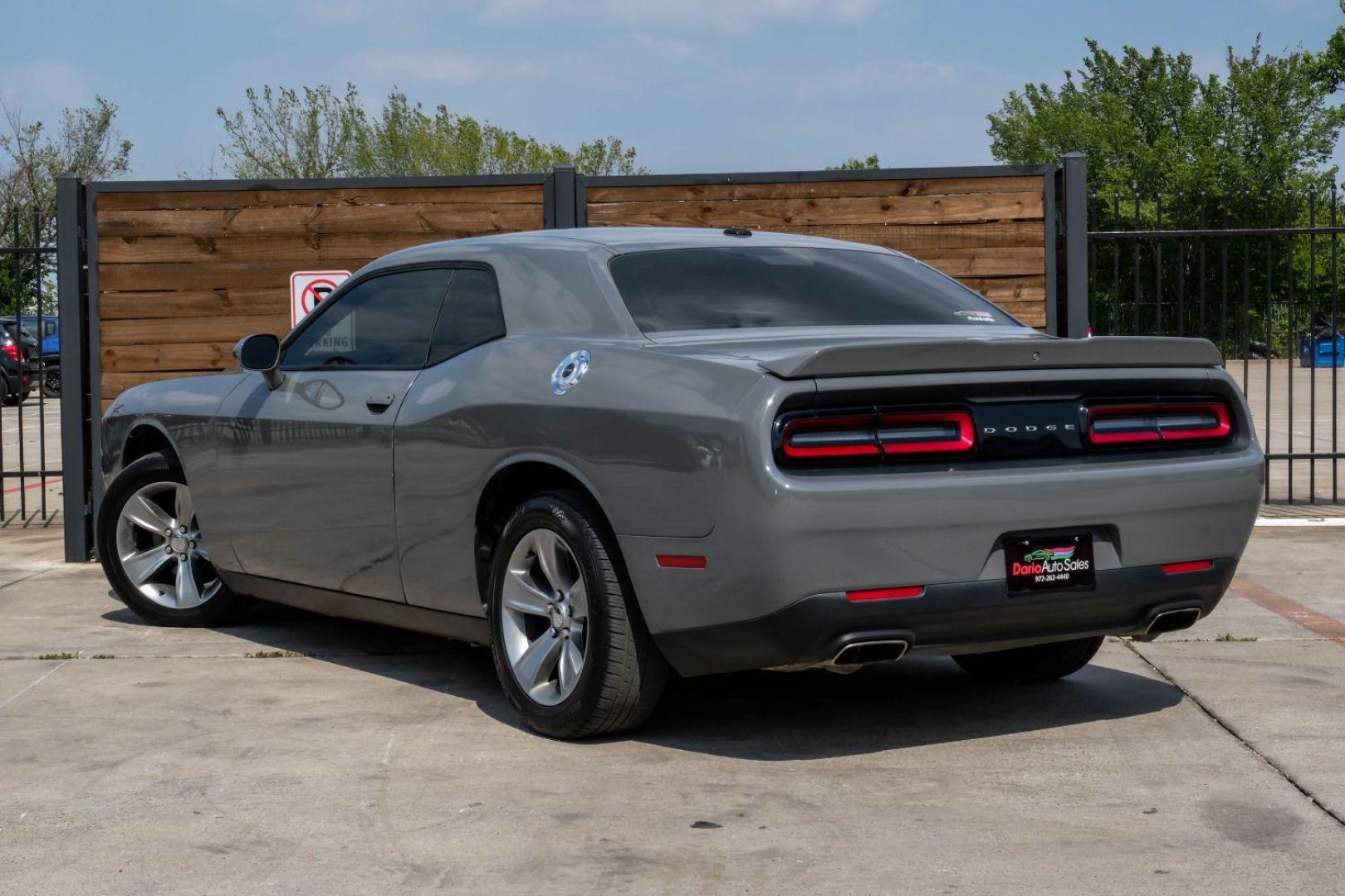 2019 gray Dodge Challenger SXT (2C3CDZAG2KH) with an 3.6L V6 DOHC 24V engine, 8-Speed Automatic transmission, located at 2401 E Main St., Grand Prairie, TX, 75050, (972) 262-4440, 32.748981, -96.969643 - Photo#11