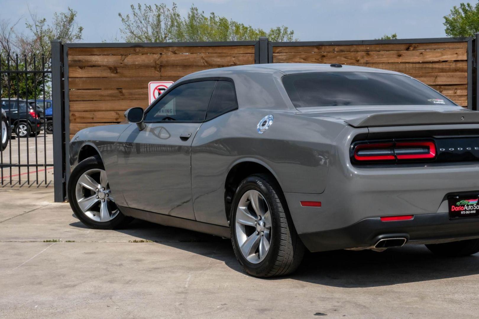 2019 gray Dodge Challenger SXT (2C3CDZAG2KH) with an 3.6L V6 DOHC 24V engine, 8-Speed Automatic transmission, located at 2401 E Main St., Grand Prairie, TX, 75050, (972) 262-4440, 32.748981, -96.969643 - Photo#12