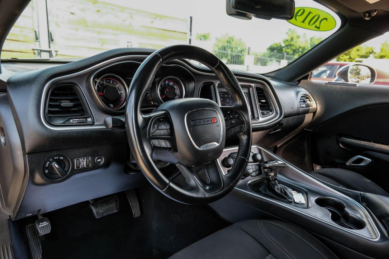 2019 gray Dodge Challenger SXT (2C3CDZAG2KH) with an 3.6L V6 DOHC 24V engine, 8-Speed Automatic transmission, located at 2401 E Main St., Grand Prairie, TX, 75050, (972) 262-4440, 32.748981, -96.969643 - Photo#2