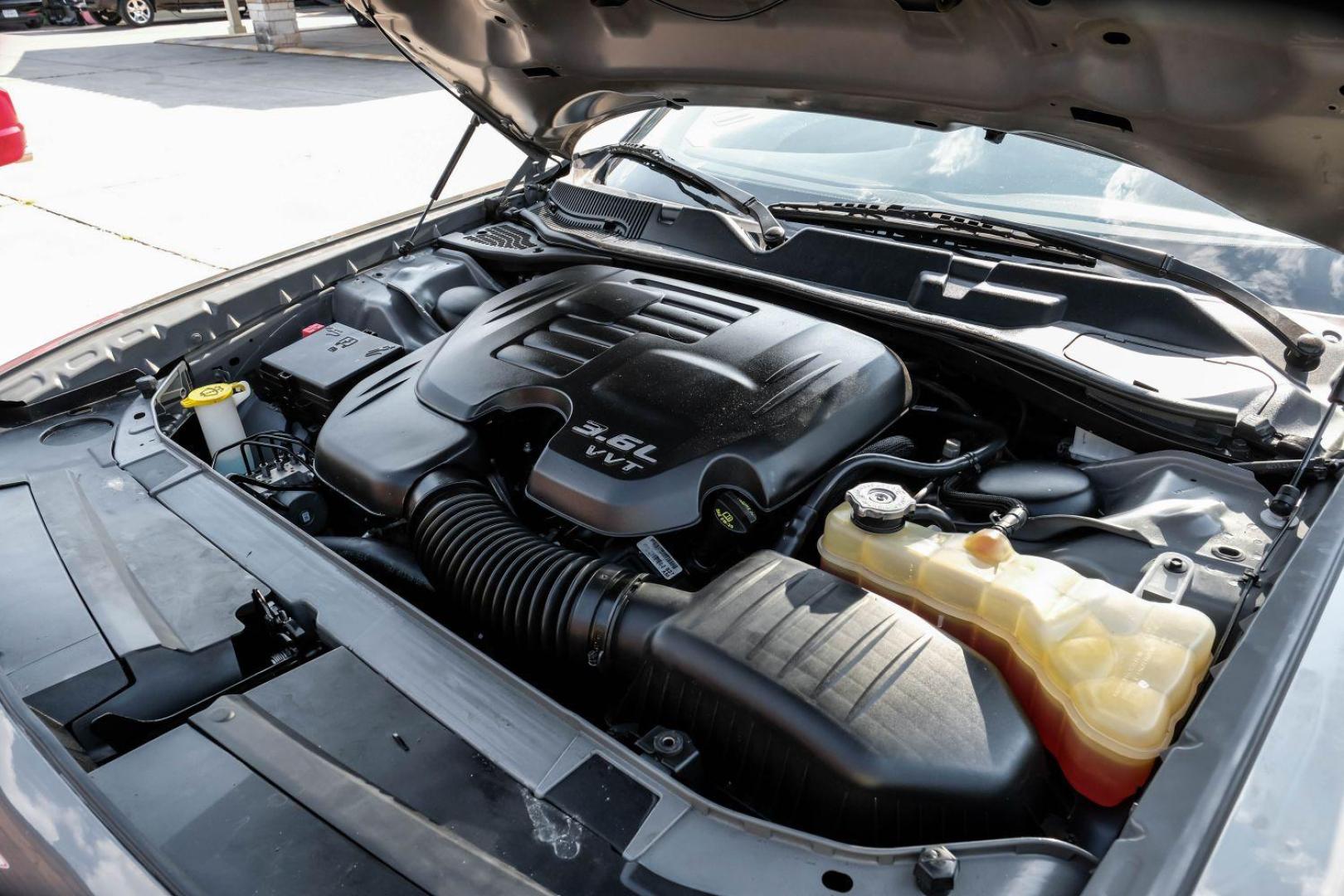 2019 gray Dodge Challenger SXT (2C3CDZAG2KH) with an 3.6L V6 DOHC 24V engine, 8-Speed Automatic transmission, located at 2401 E Main St., Grand Prairie, TX, 75050, (972) 262-4440, 32.748981, -96.969643 - Photo#41