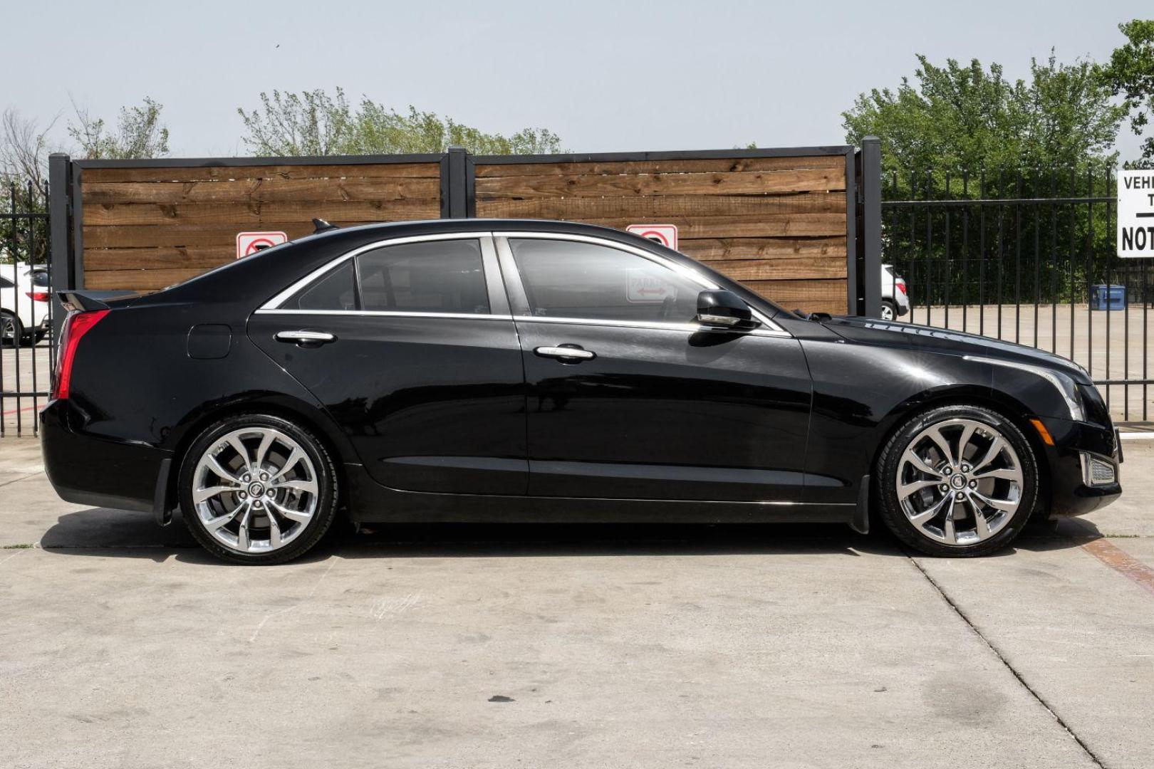 2013 Black Cadillac ATS 2.0L Premium RWD (1G6AE5SX3D0) with an 2.0L L4 DOHC 16V engine, located at 2401 E Main St., Grand Prairie, TX, 75050, (972) 262-4440, 32.748981, -96.969643 - Photo#9