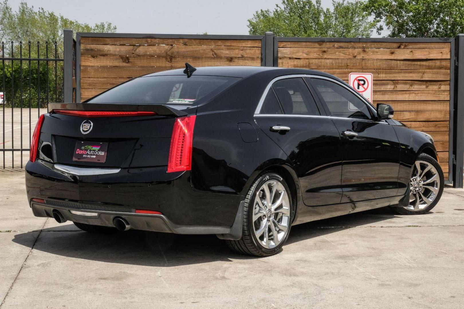 2013 Black Cadillac ATS 2.0L Premium RWD (1G6AE5SX3D0) with an 2.0L L4 DOHC 16V engine, located at 2401 E Main St., Grand Prairie, TX, 75050, (972) 262-4440, 32.748981, -96.969643 - Photo#10