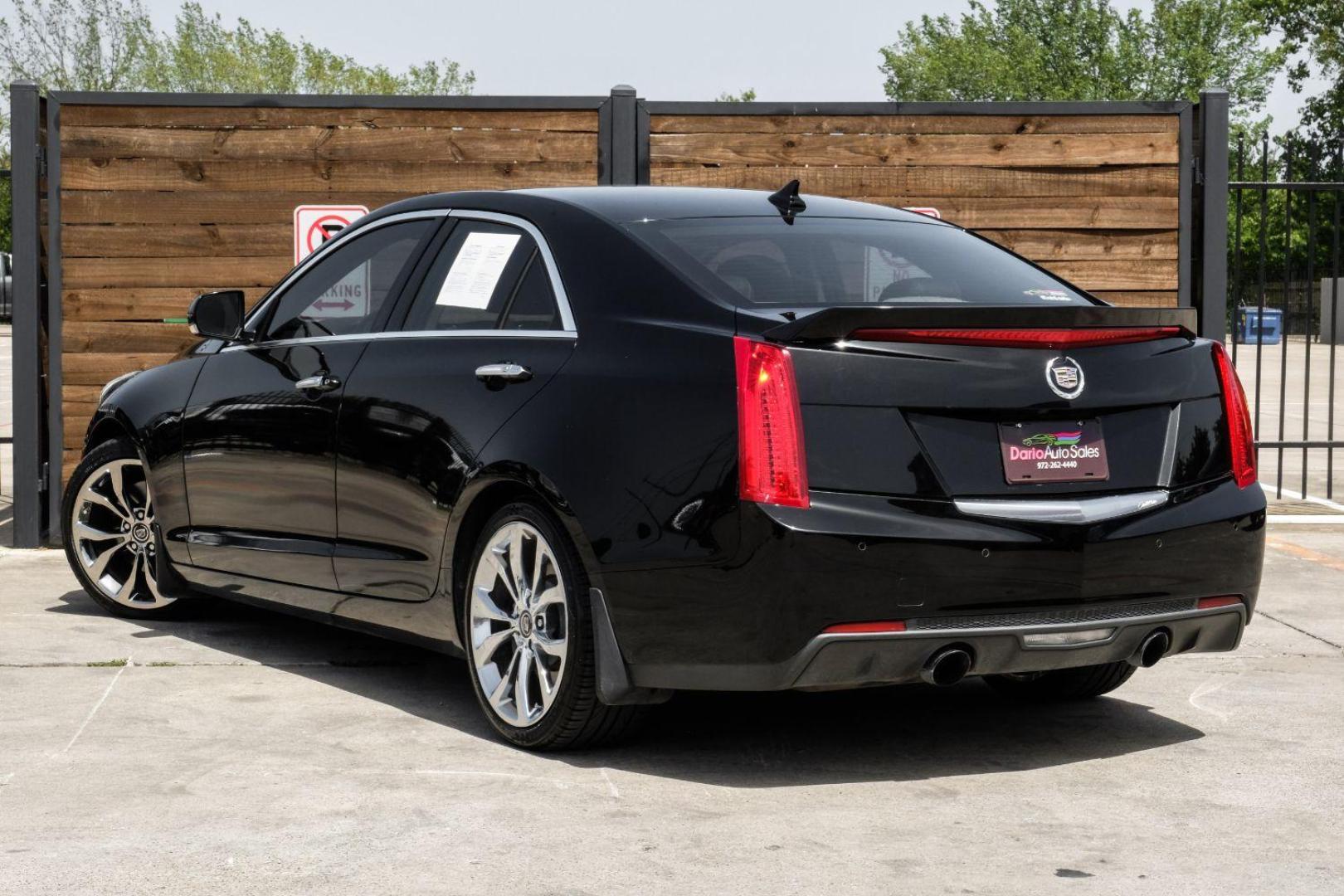 2013 Black Cadillac ATS 2.0L Premium RWD (1G6AE5SX3D0) with an 2.0L L4 DOHC 16V engine, located at 2401 E Main St., Grand Prairie, TX, 75050, (972) 262-4440, 32.748981, -96.969643 - Photo#12